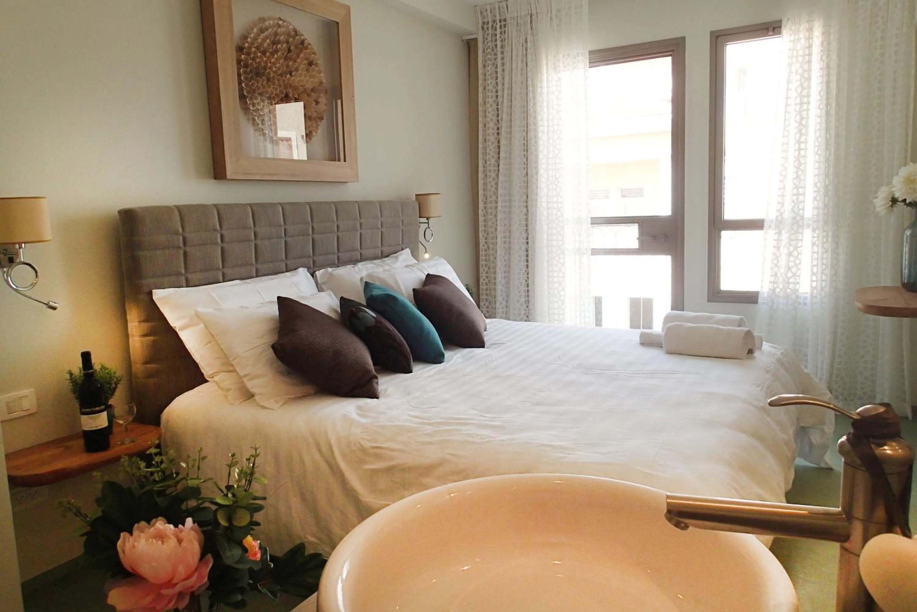 Photo of the whole room, Bed in Margosa Boutique Hotel Tel-Aviv Jaffa