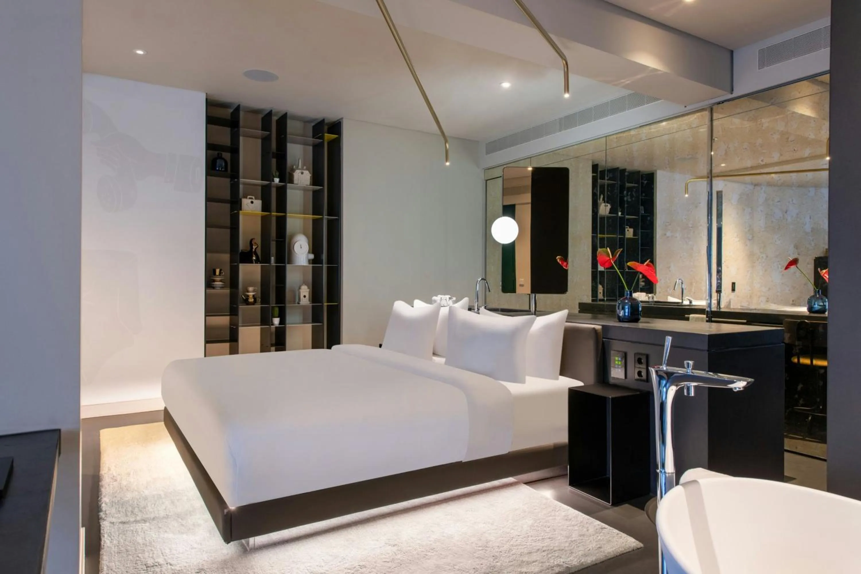 Bathroom, Bed in W Amsterdam