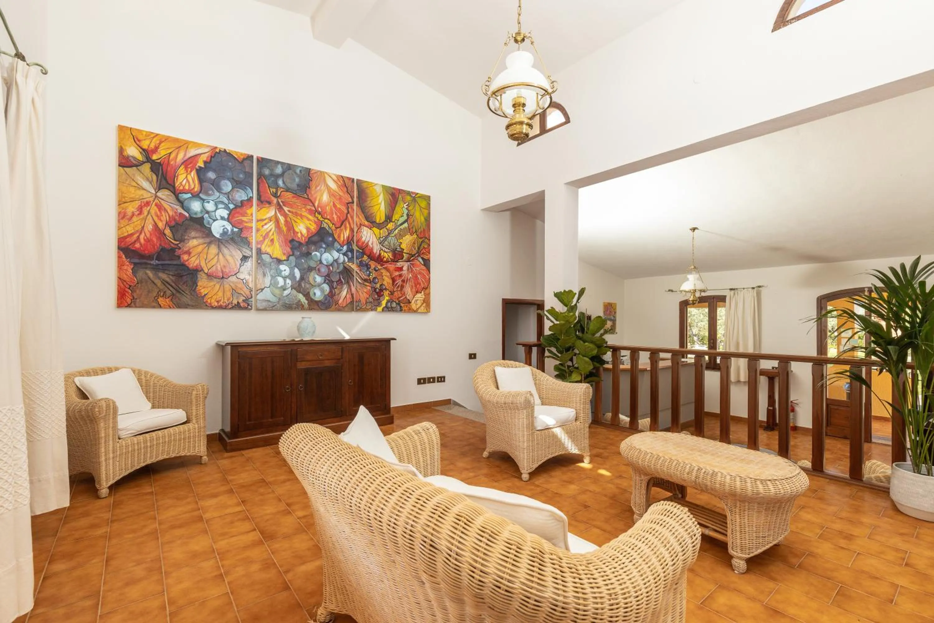 Lobby or reception in Hotel Genna 'e Masoni