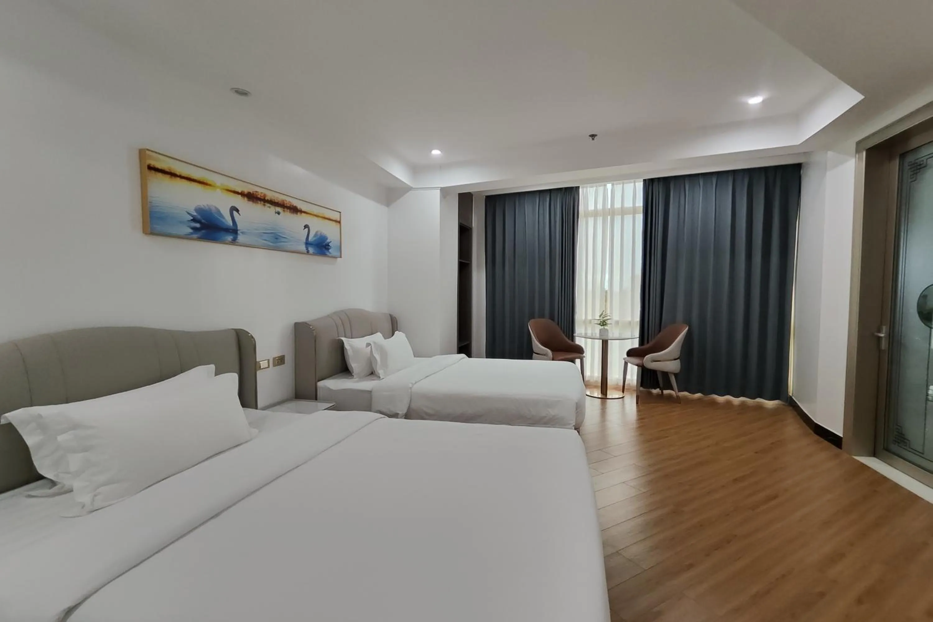 Bed in Mactan Grand Golden Hotel near Airport