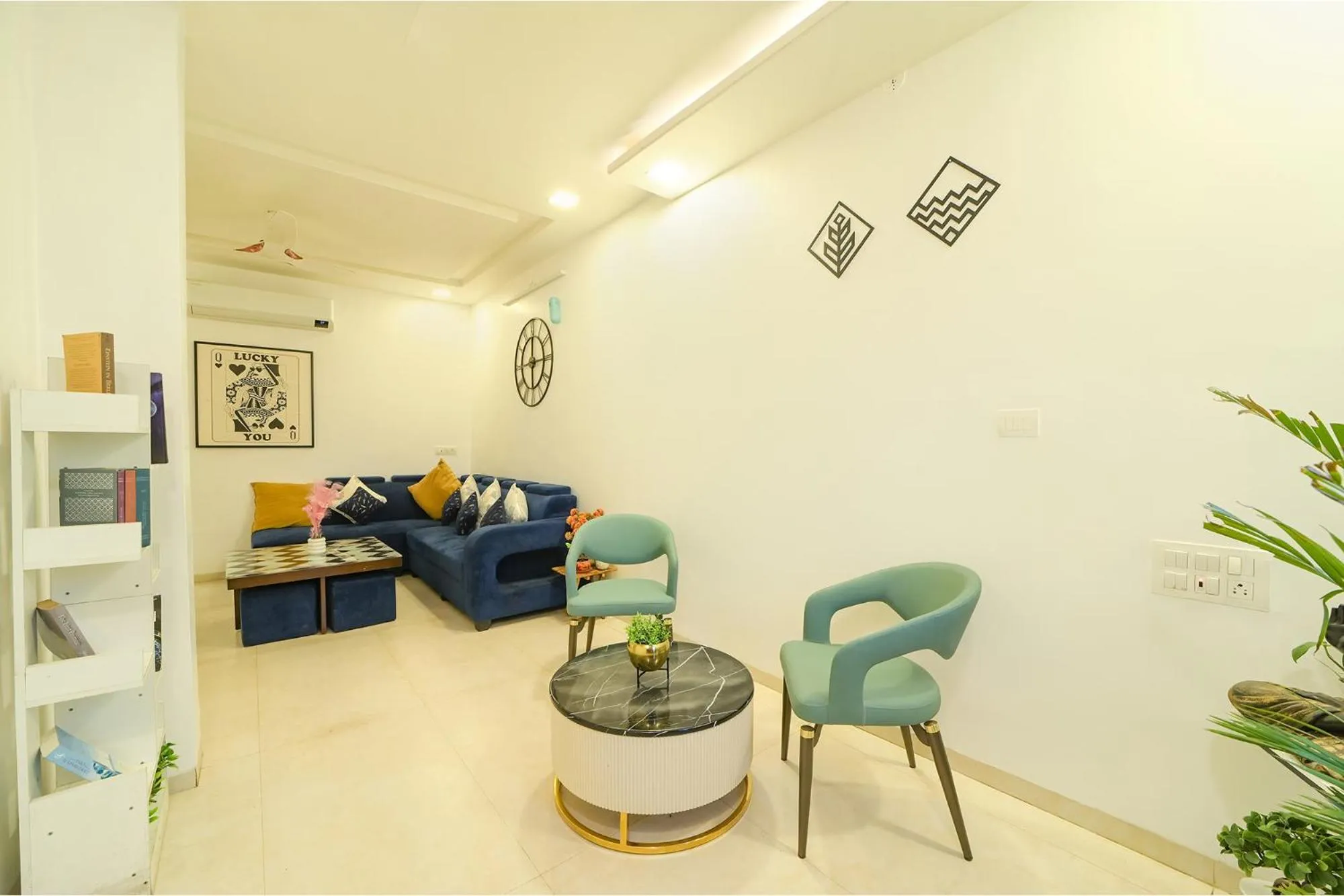 Living room in FabHotel Blooming Beds Pearl