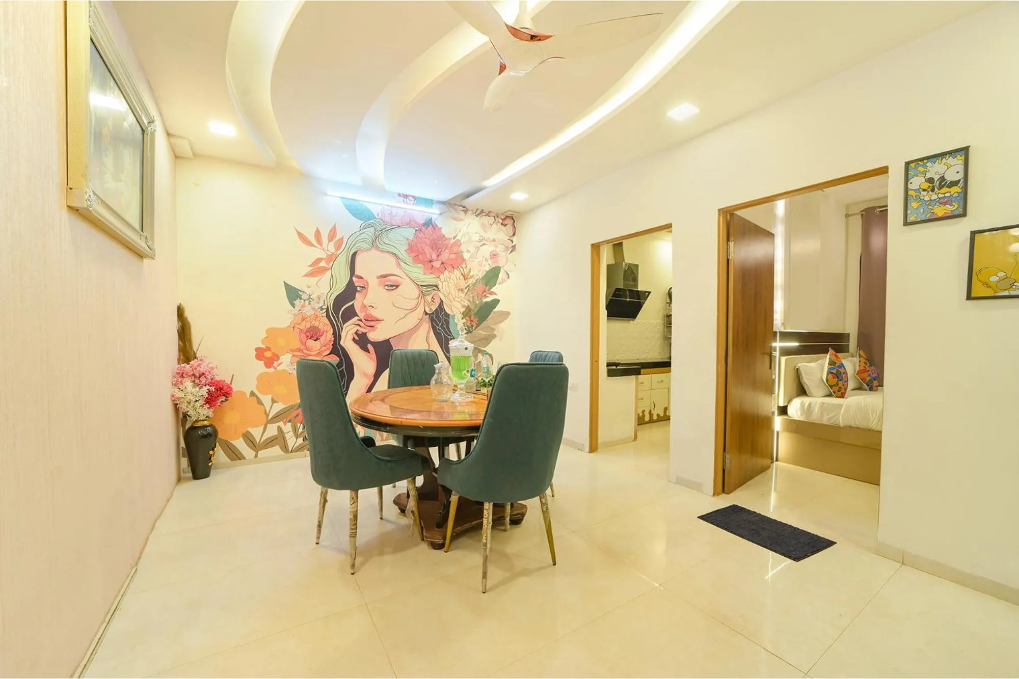 Living room in FabHotel Blooming Beds Pearl