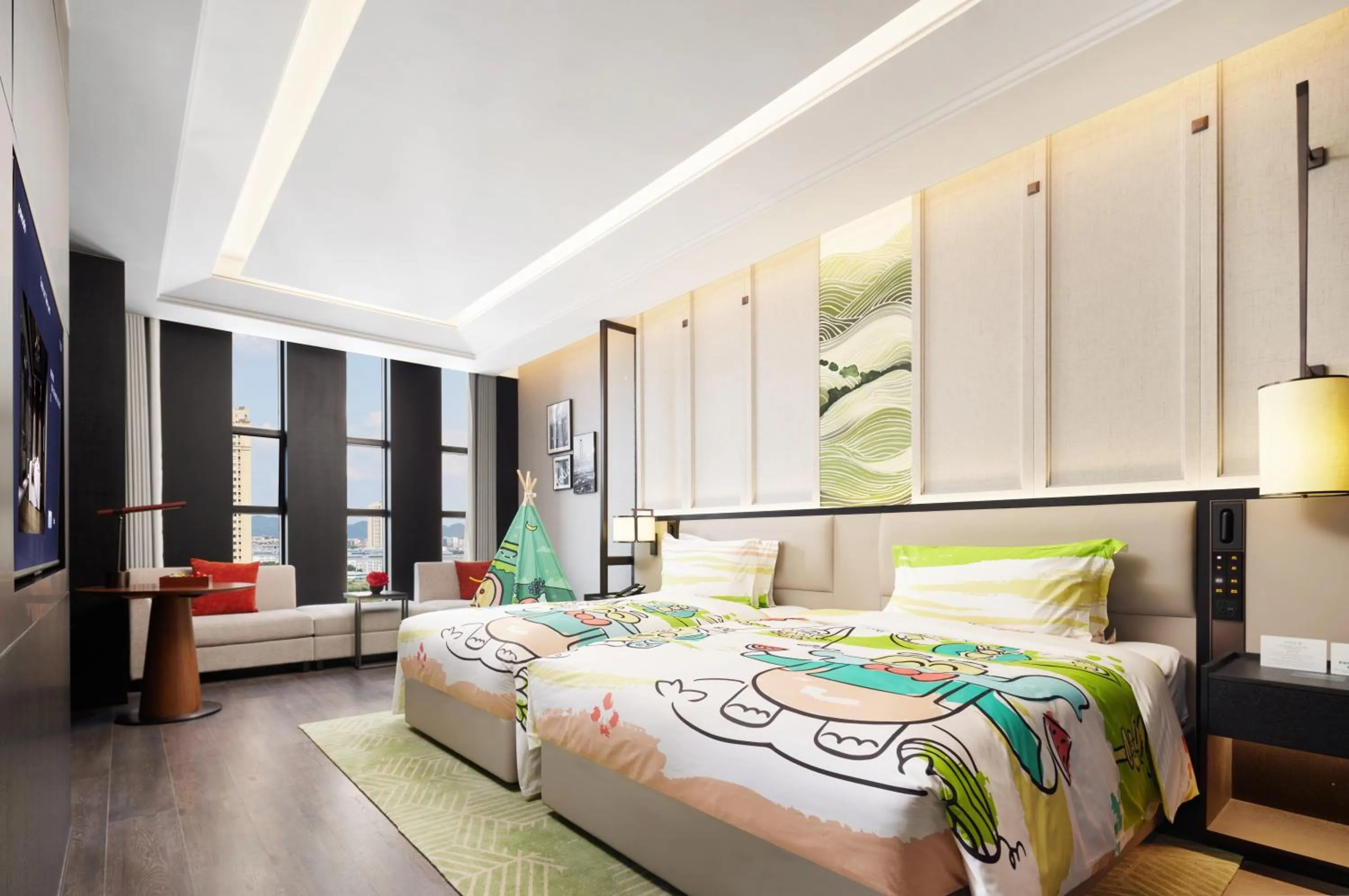 Bed in Holiday Inn Chongqing Shuangfu, an IHG Hotel