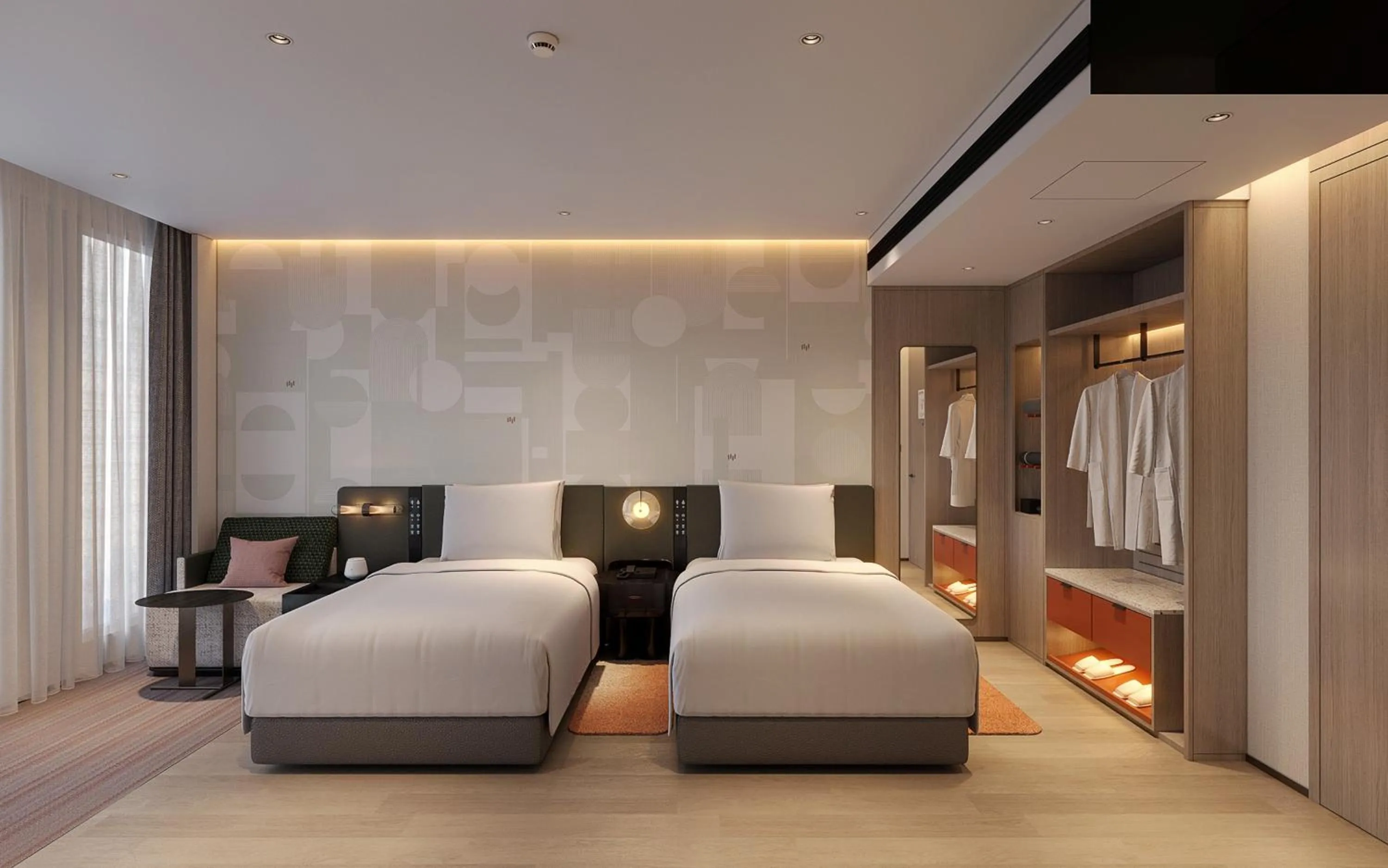Photo of the whole room, Bed in EVEN Hotel Shanghai Jinqiao by IHG
