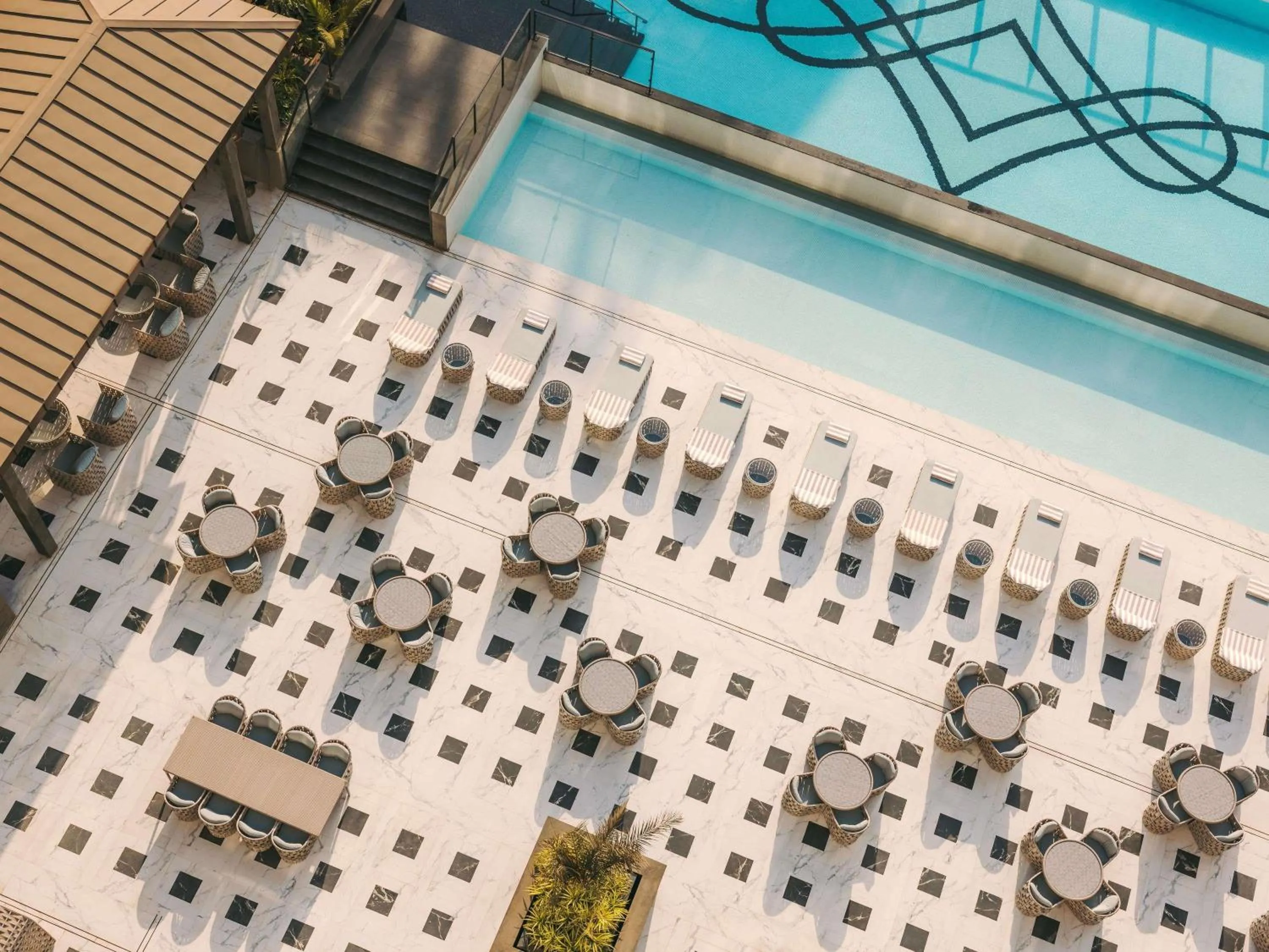 Pool view in Fairmont Mumbai