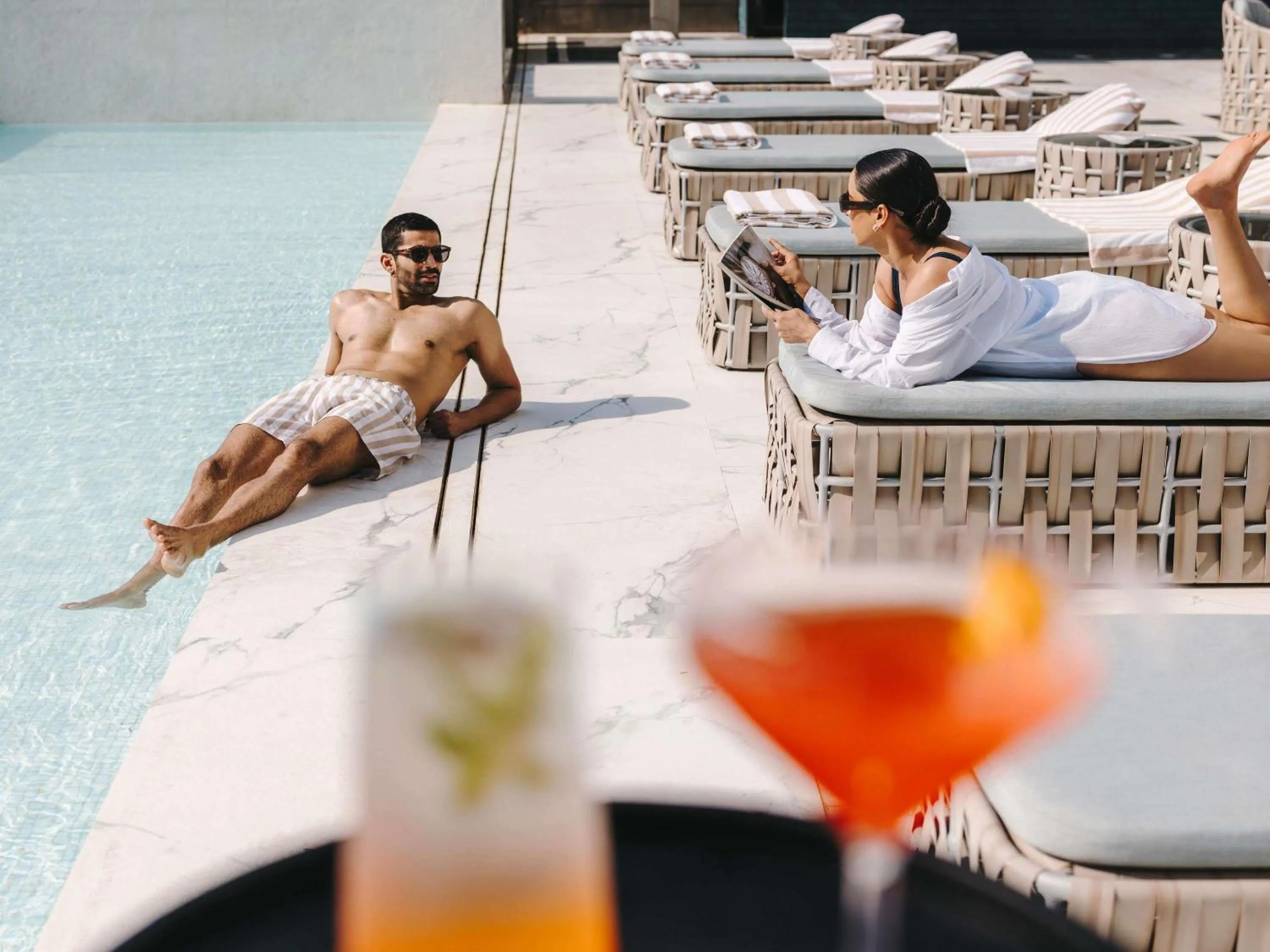 Pool view in Fairmont Mumbai