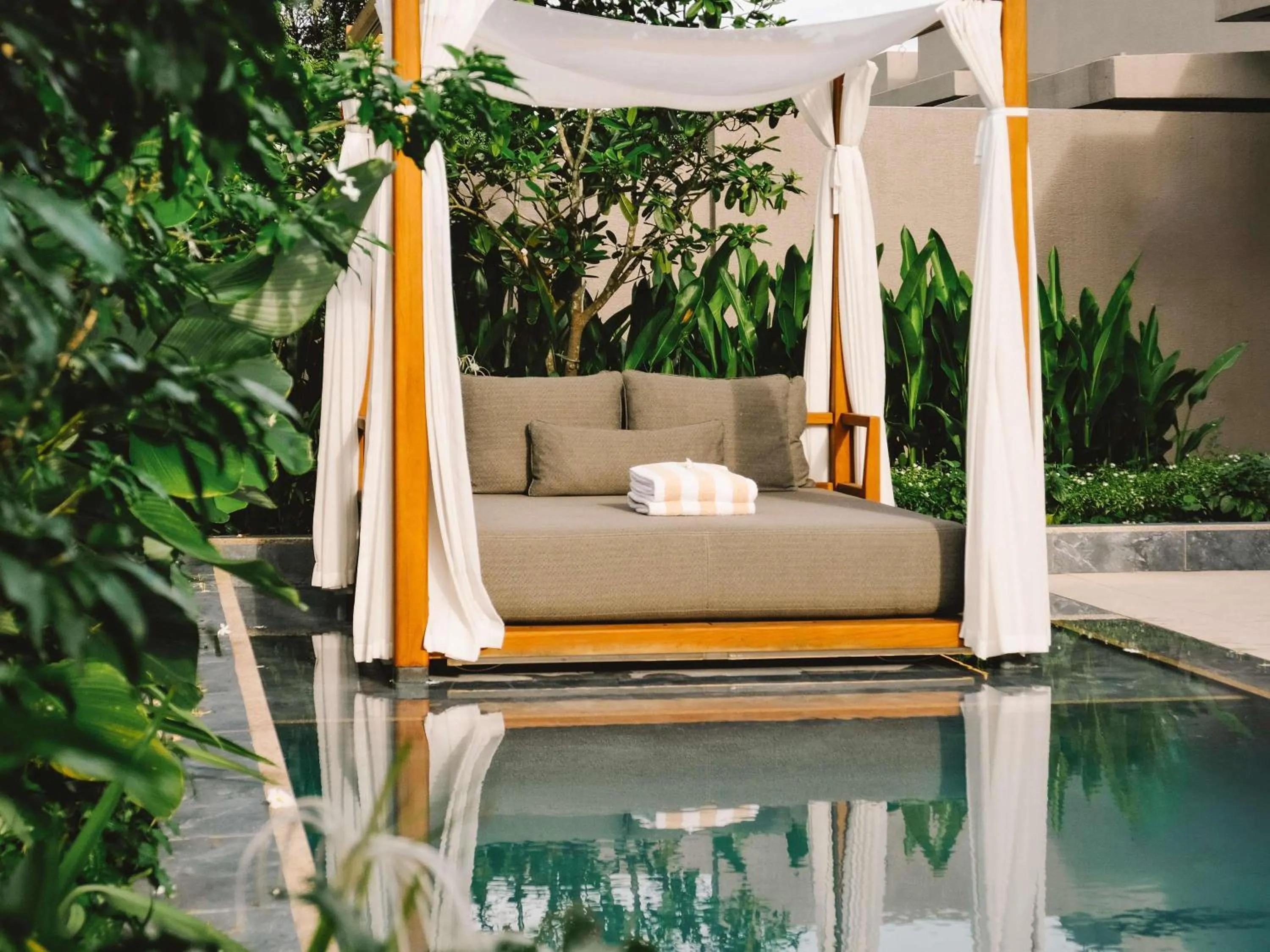 Pool view in Raffles Sentosa Singapore