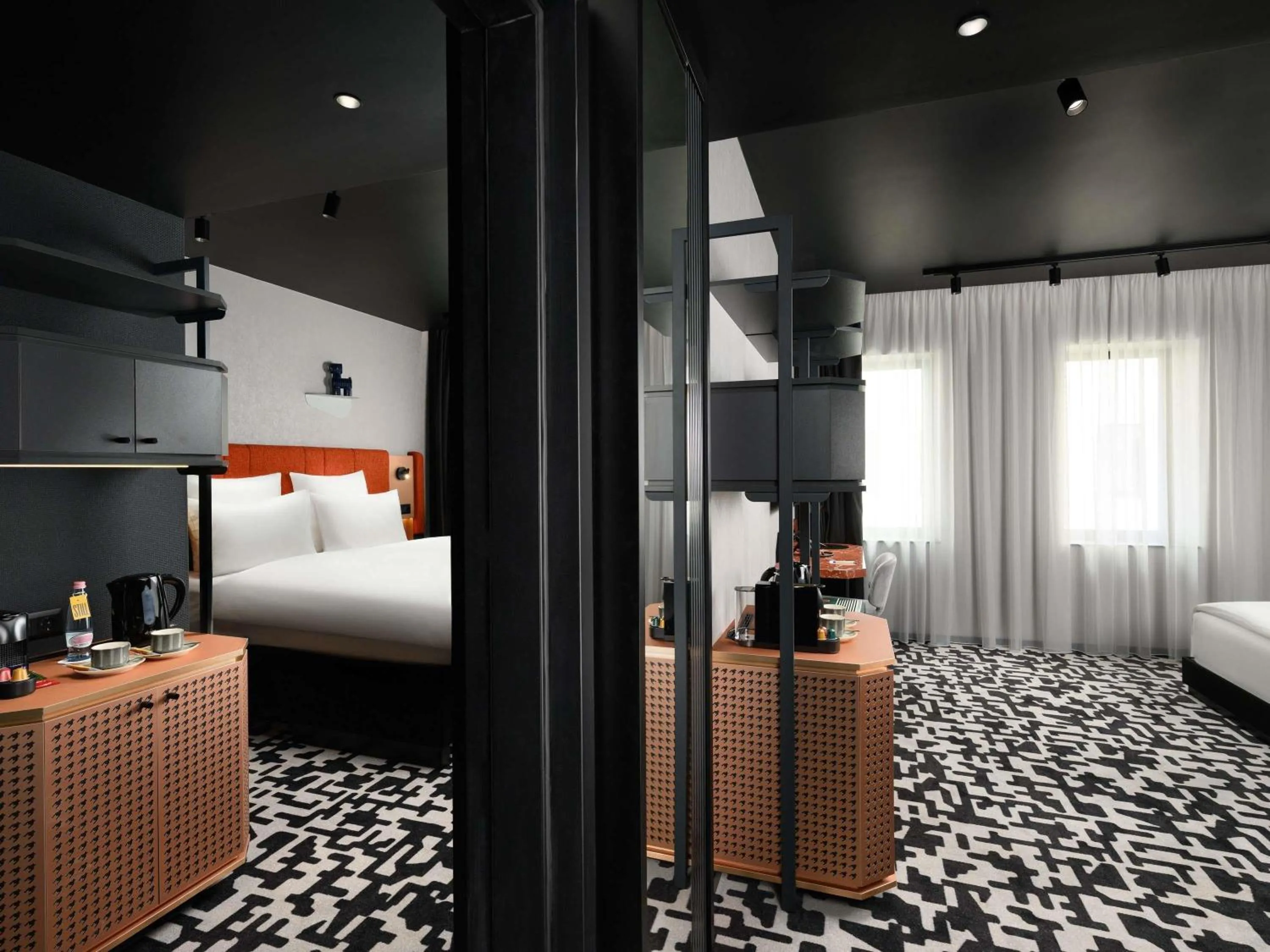 Bedroom, Bed in TRIBE Budapest Airport