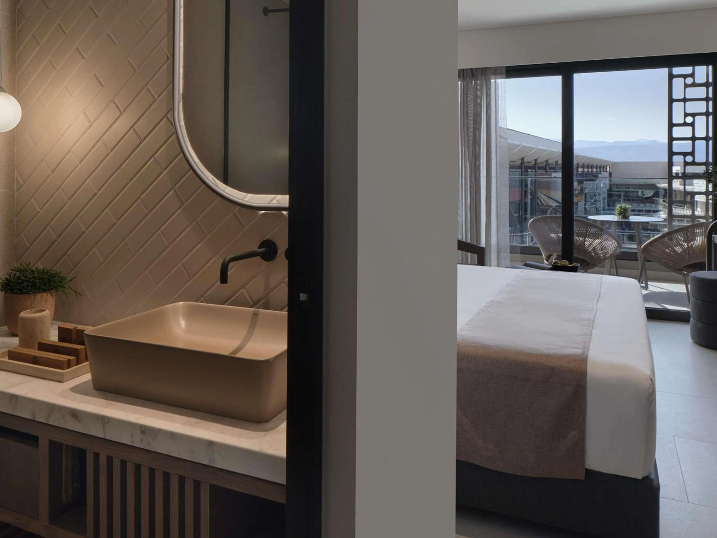 Bedroom, Bed in Rocca a Mare Heraklion - Handwritten Collection