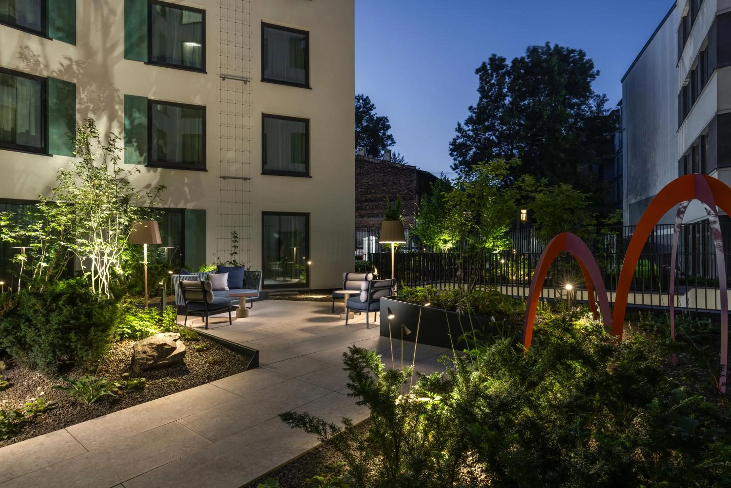 Patio in TRIBE Krakow Old Town