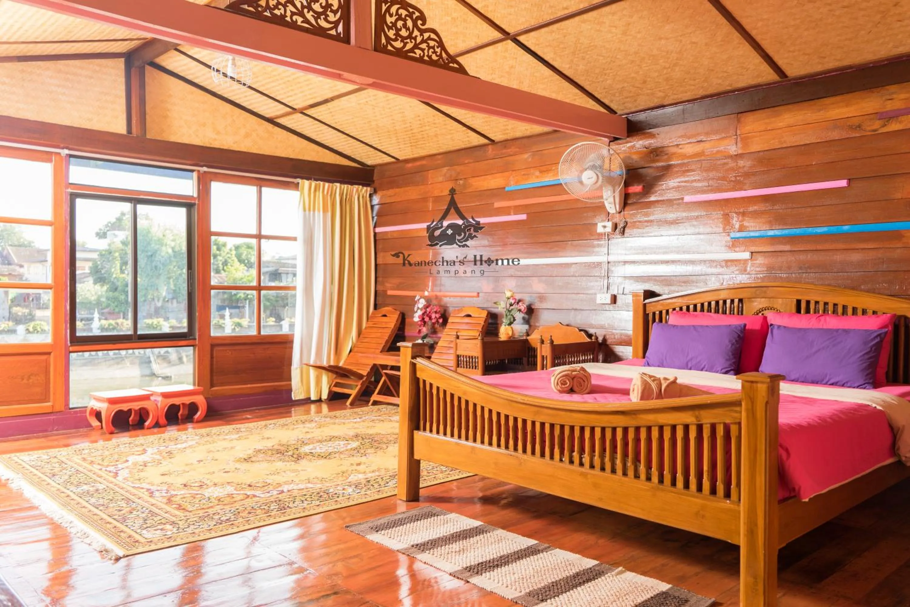 Bed in Kanecha's Home Lampang