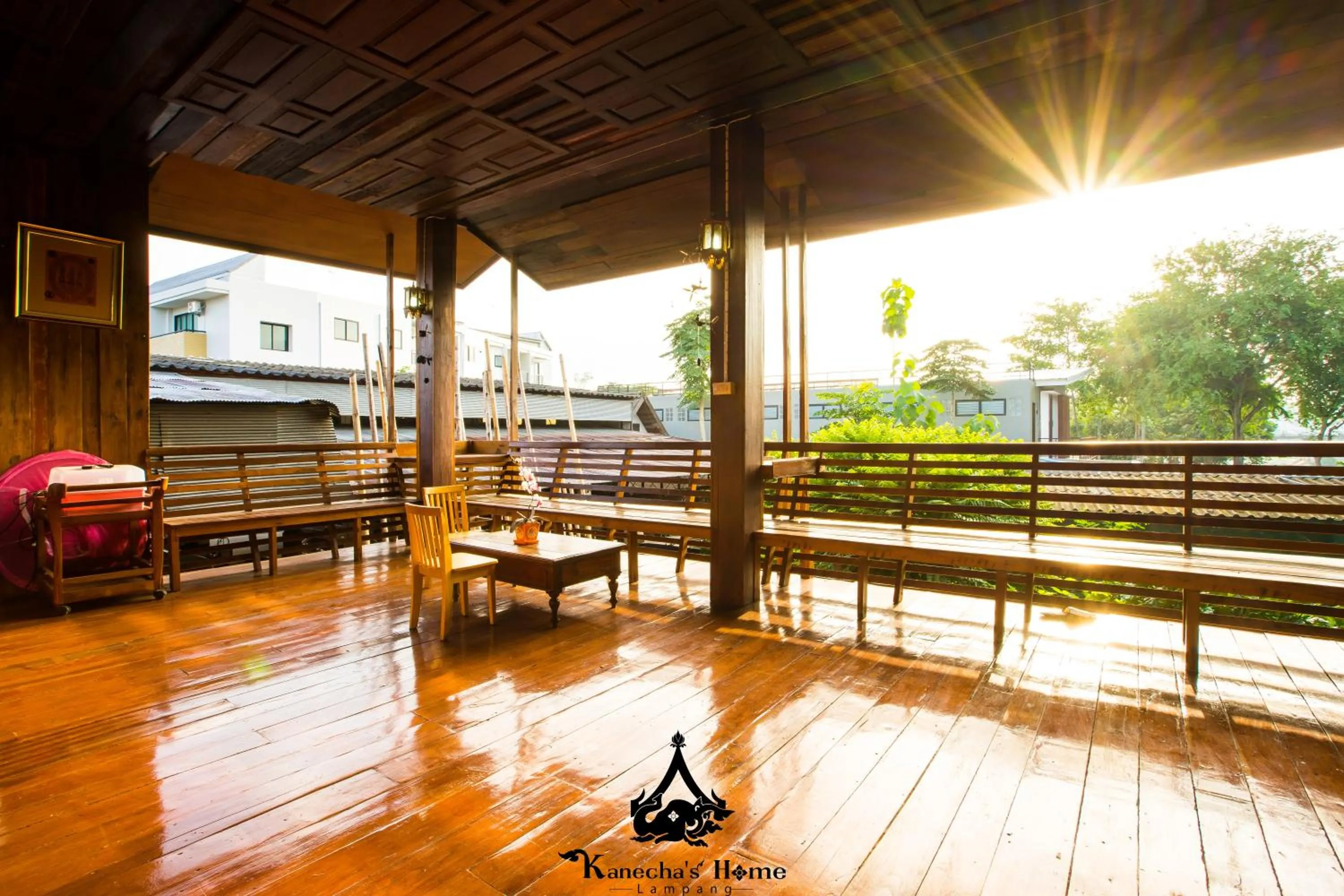 Patio in Kanecha's Home Lampang