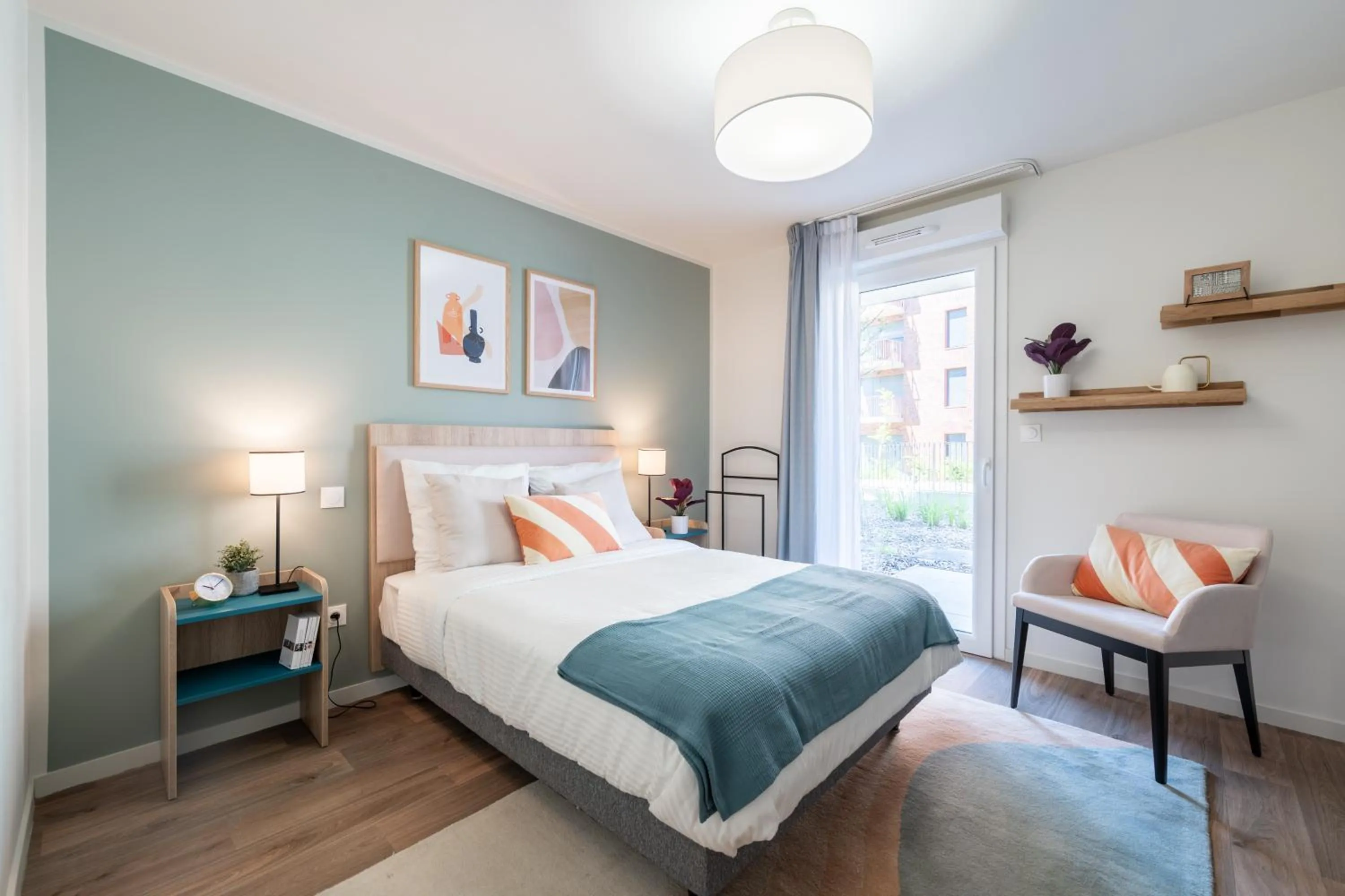 Bed in Zenao Appart'hôtels Villeneuve d'Ascq