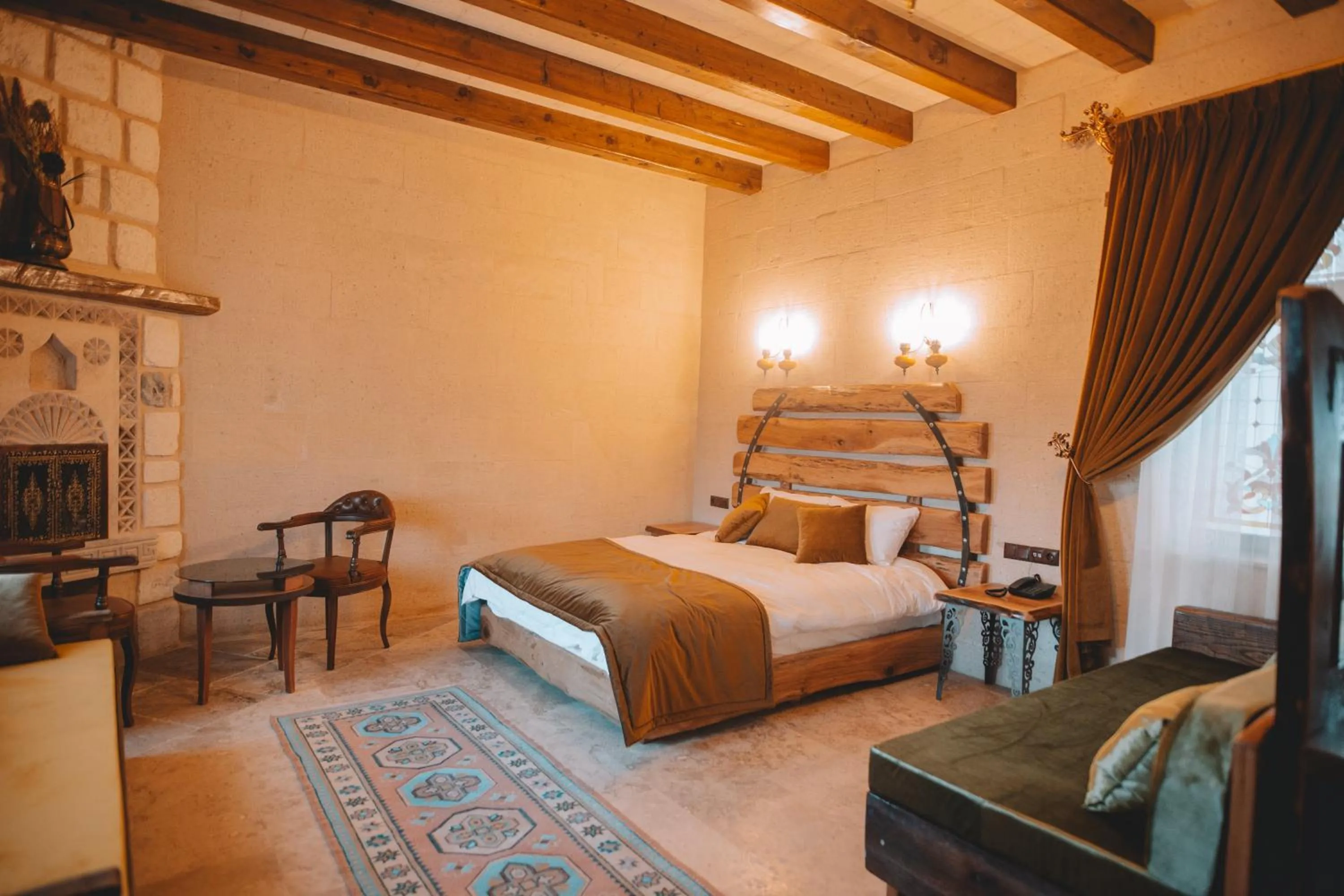 Bed in Karis Cave Cappadocia