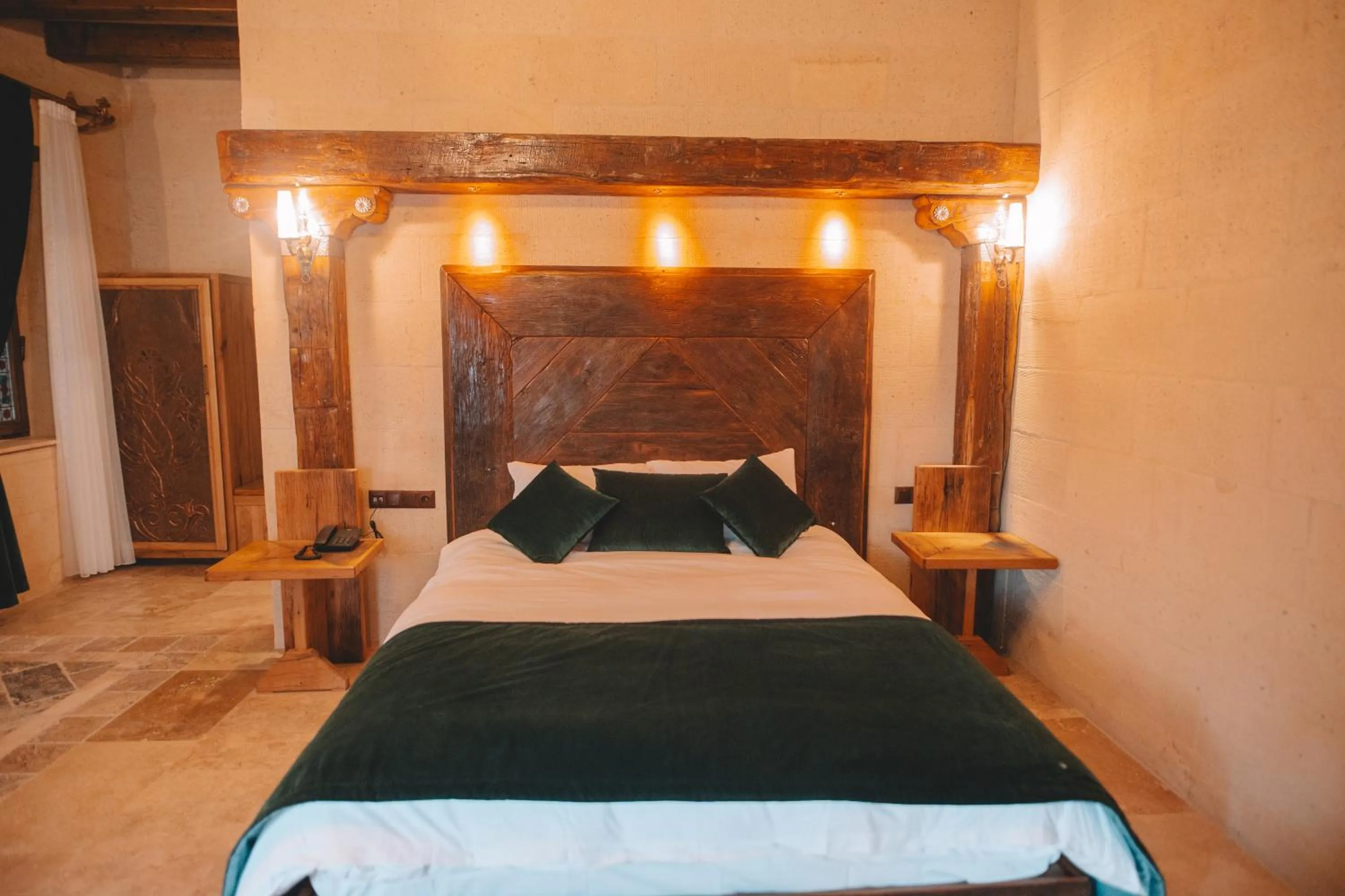 Bed in Karis Cave Cappadocia