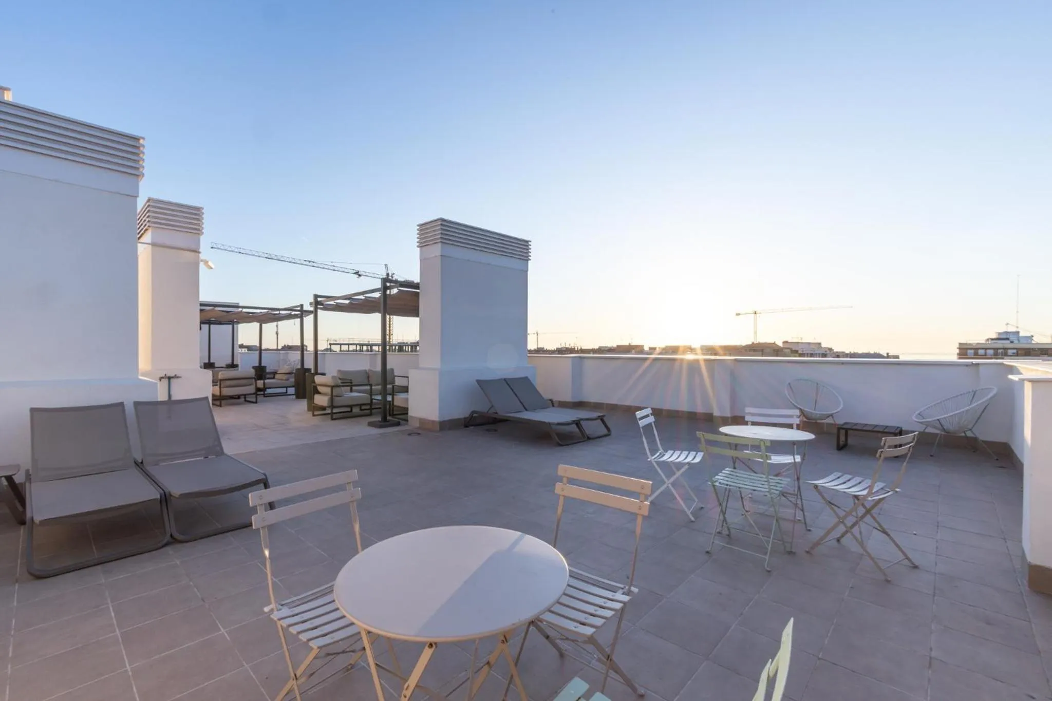 Patio in Hotel Nido Malvarrosa