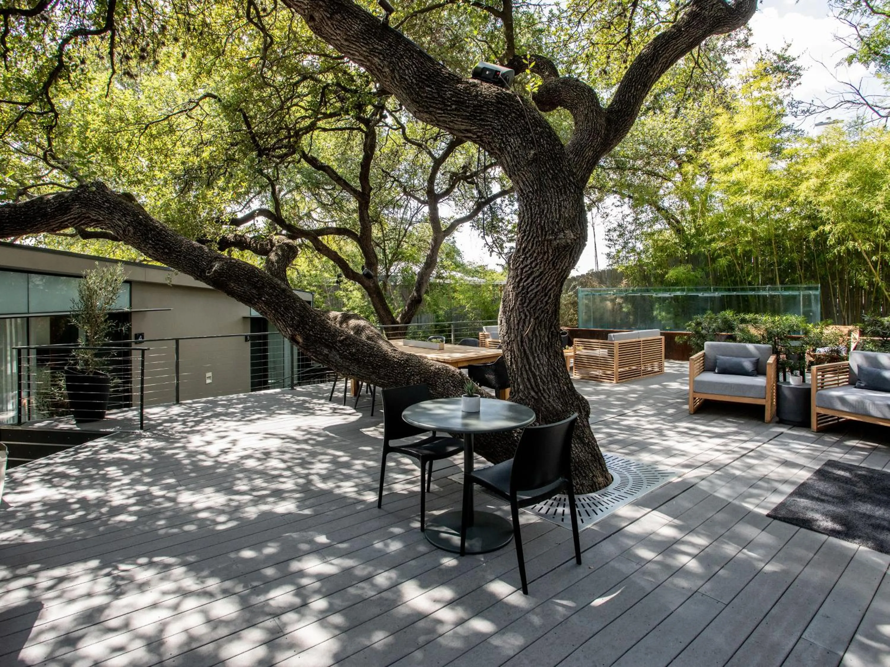 Patio in Frame Hotel - Treehouse