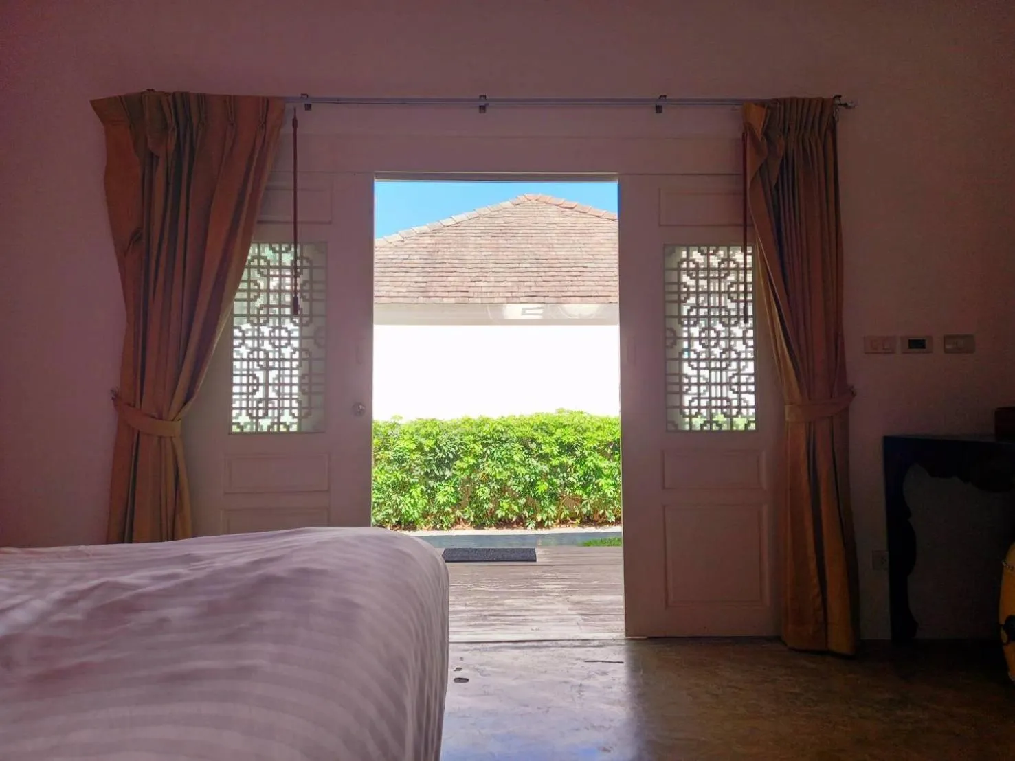 View (from property/room), Bed in Sanae Beach Hua Hin