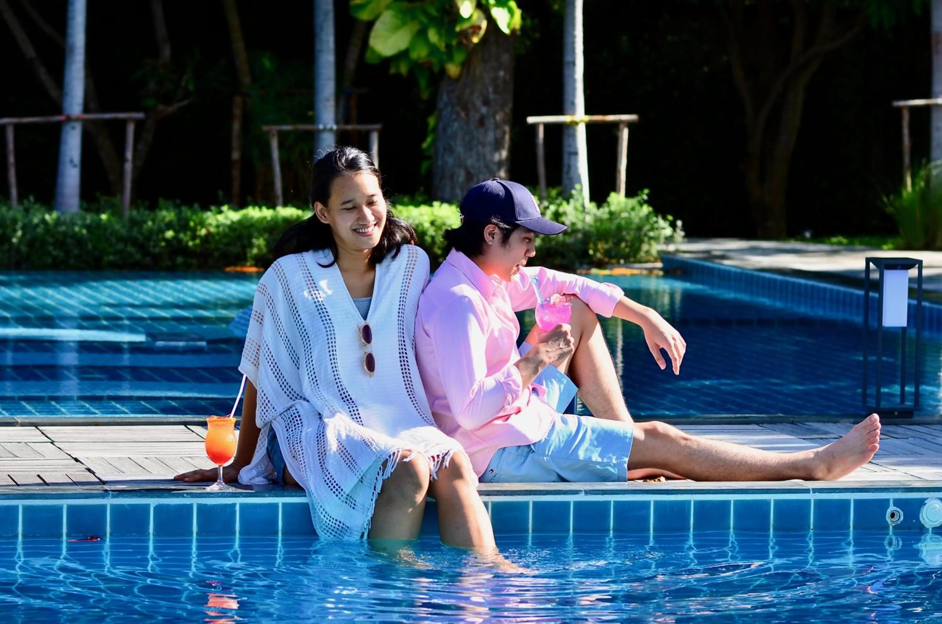 People in Sanae Beach Hua Hin