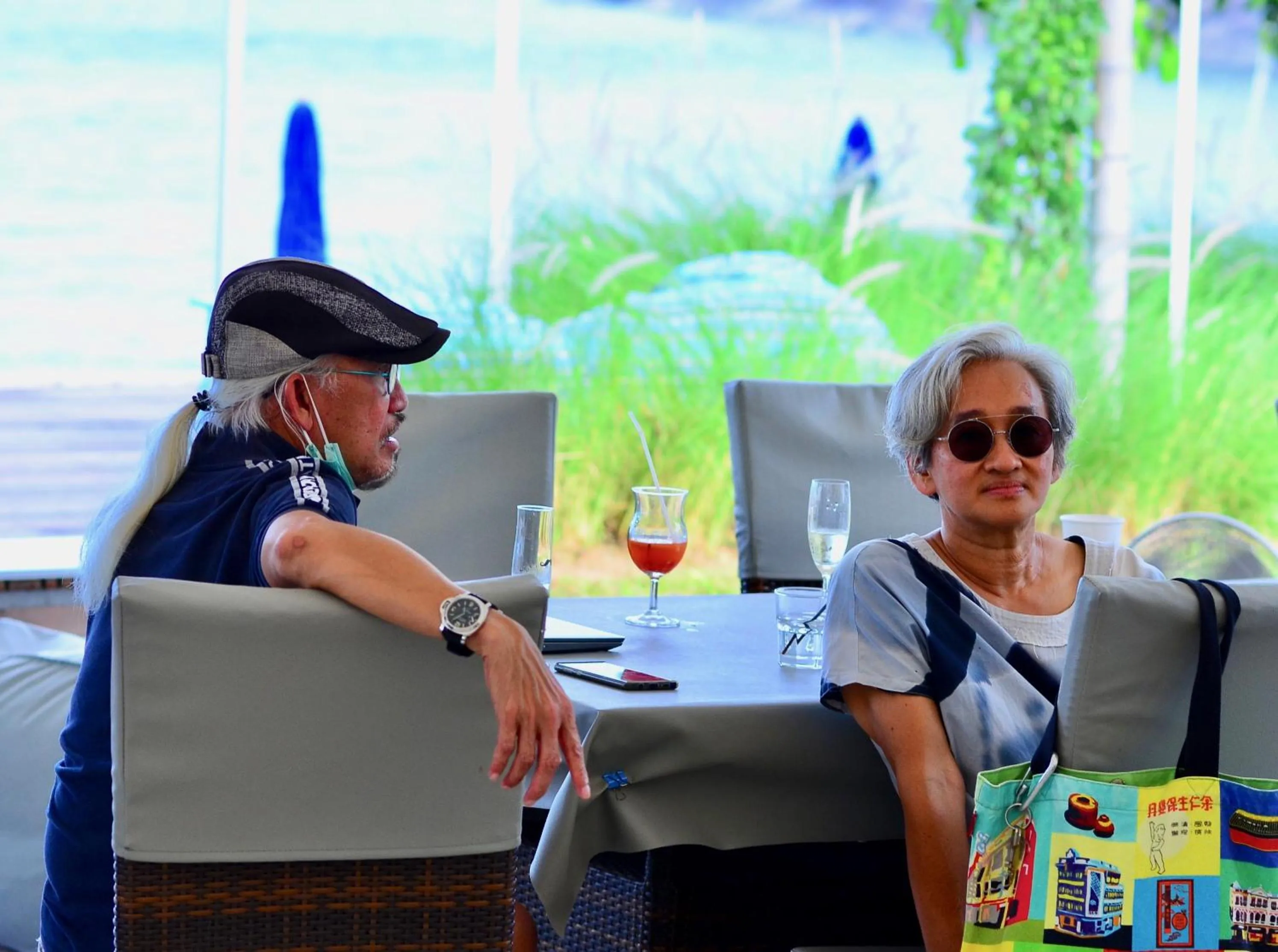 People in Sanae Beach Hua Hin