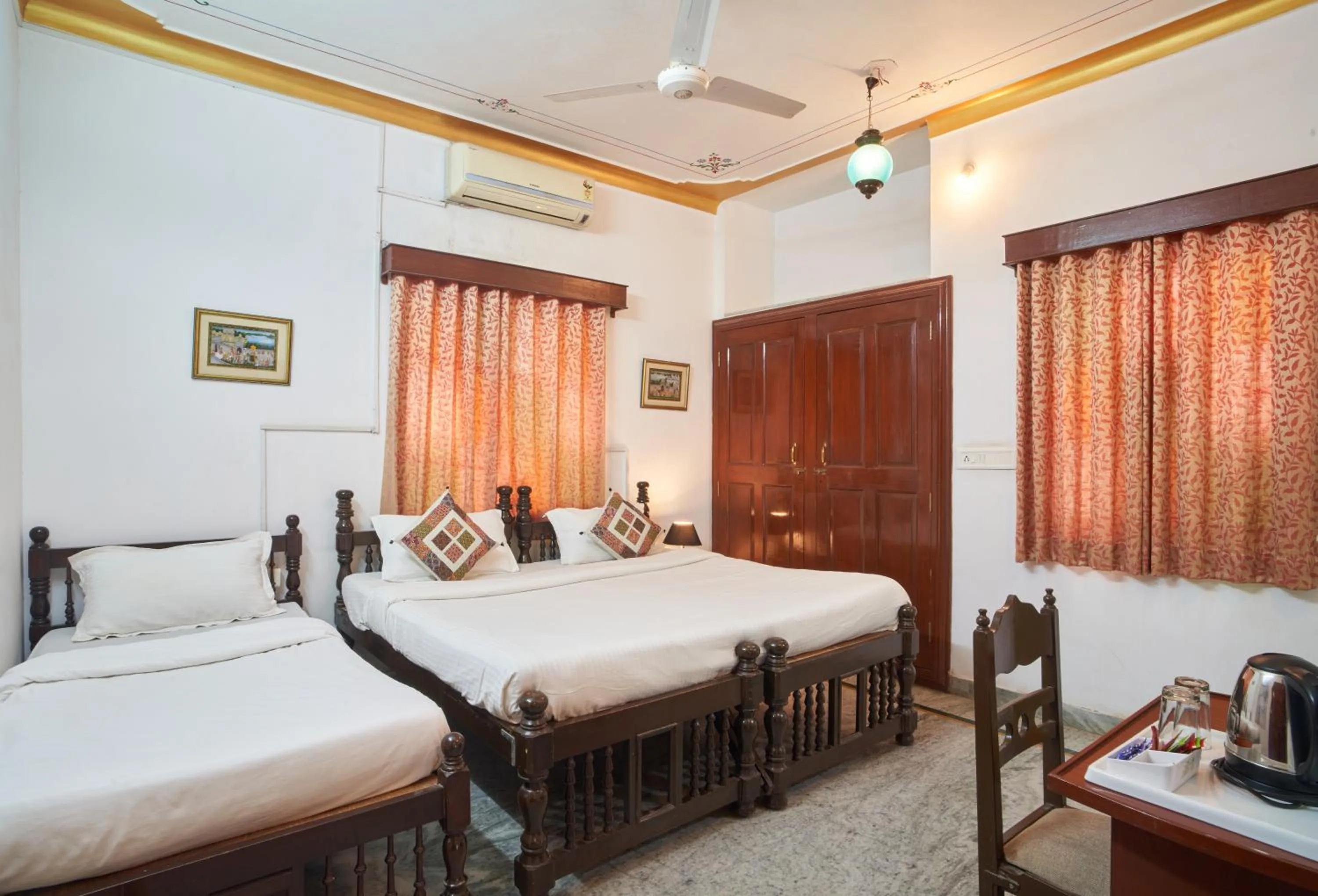 Bed in Elysium Retreat- The Heritage Haveli