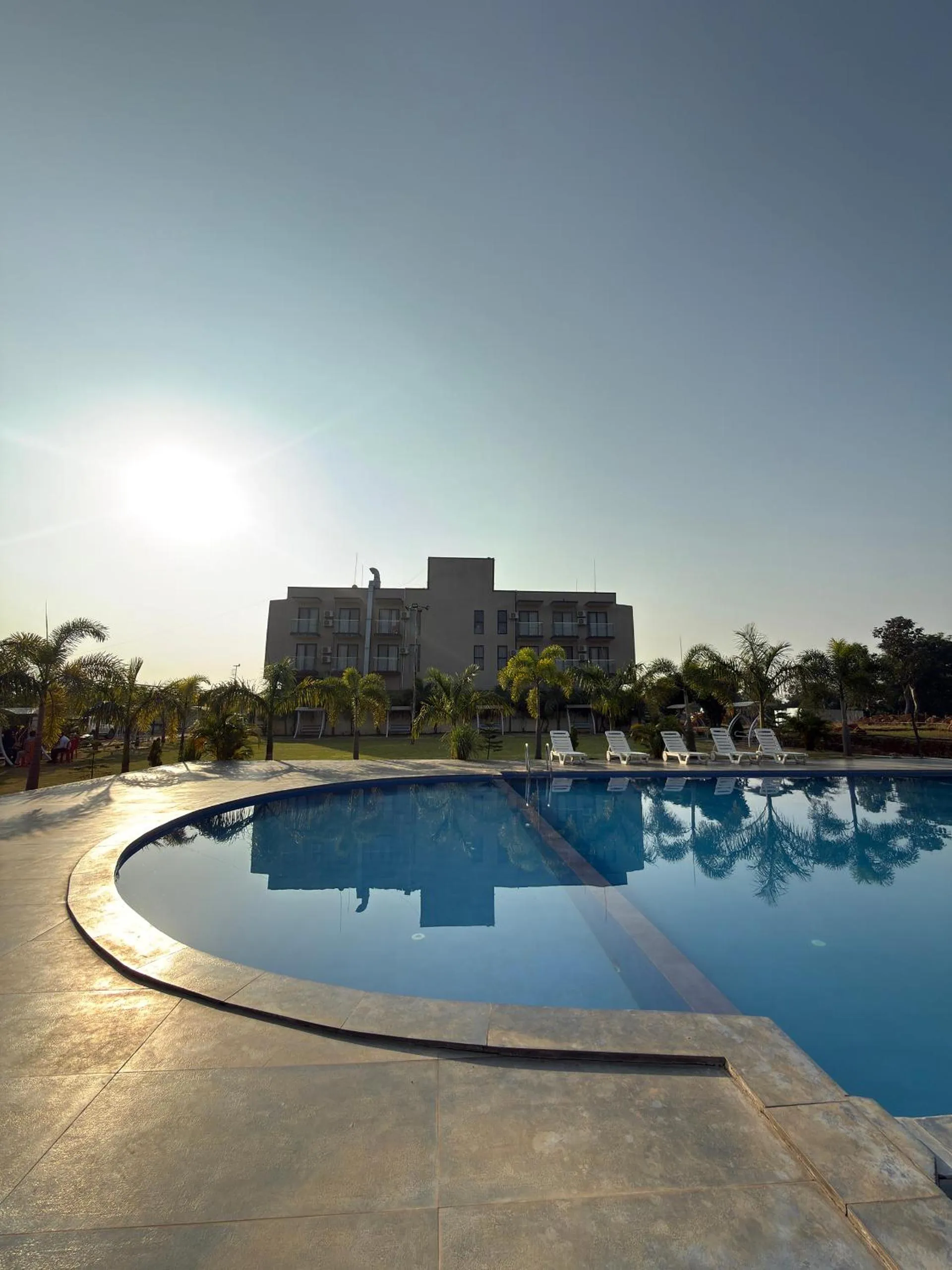 Swimming pool in Daksh The Valley Resort - Saputara