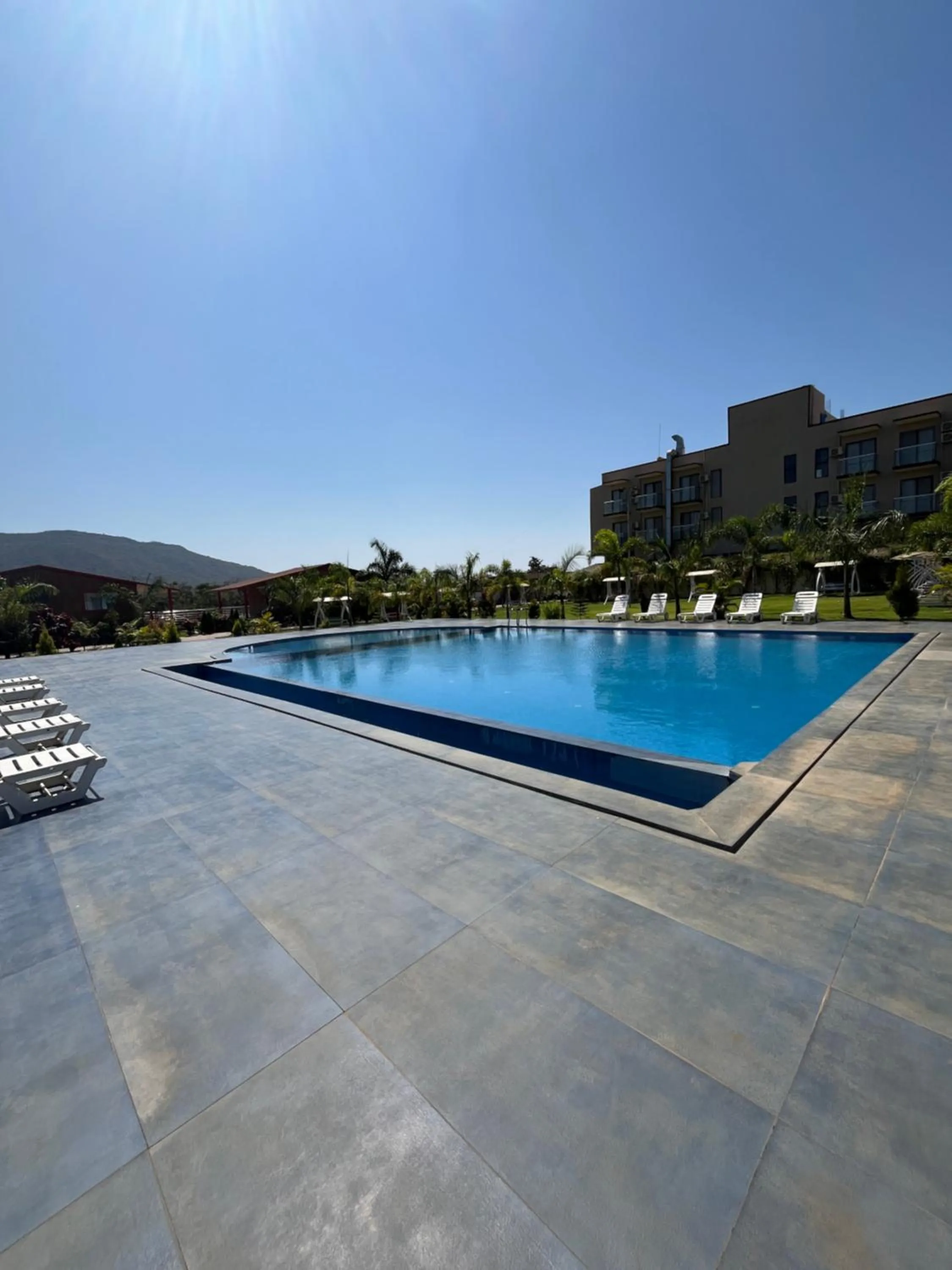 Swimming pool in Daksh The Valley Resort - Saputara