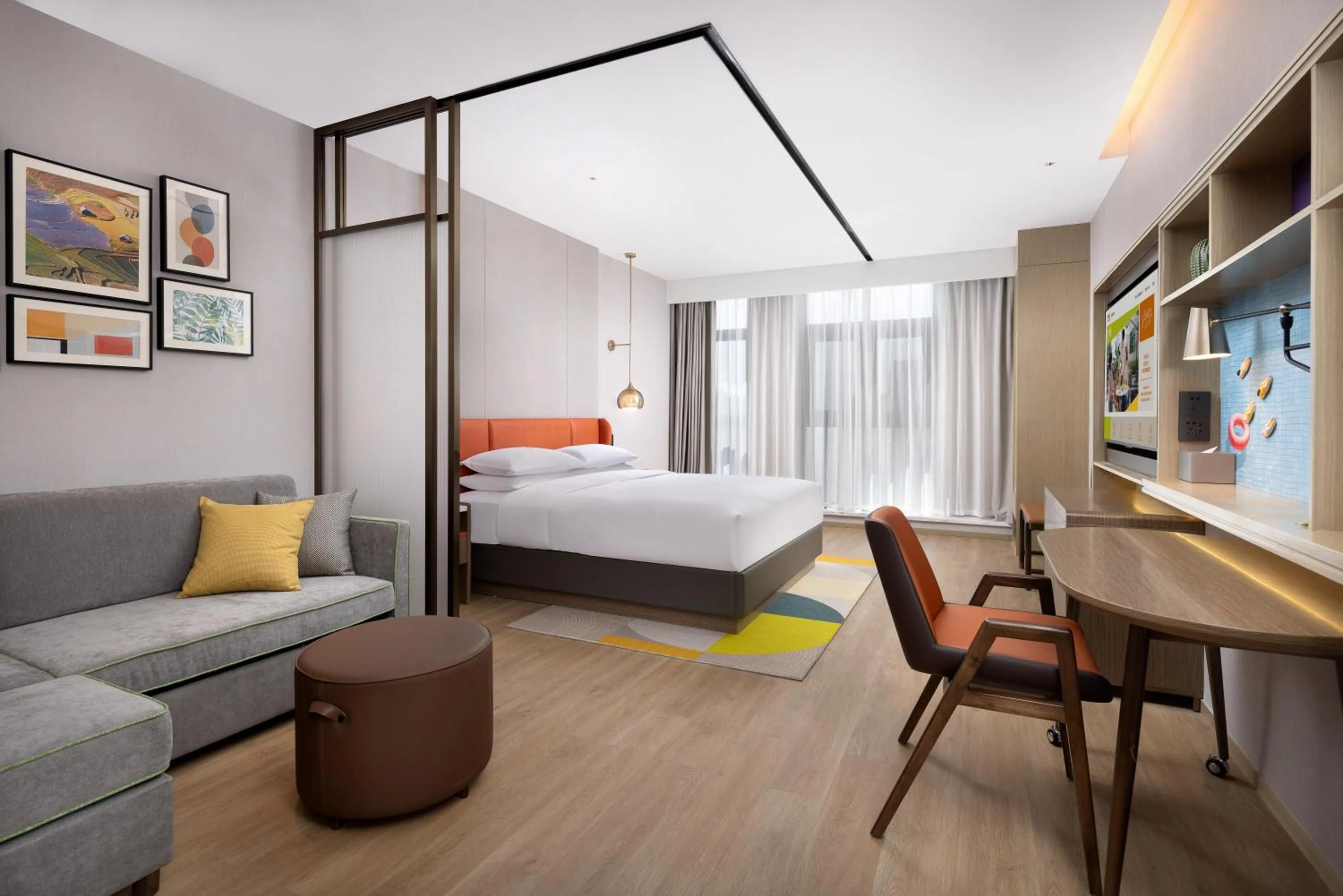 Bed in Home2 Suite by Hilton Kunming Xishan