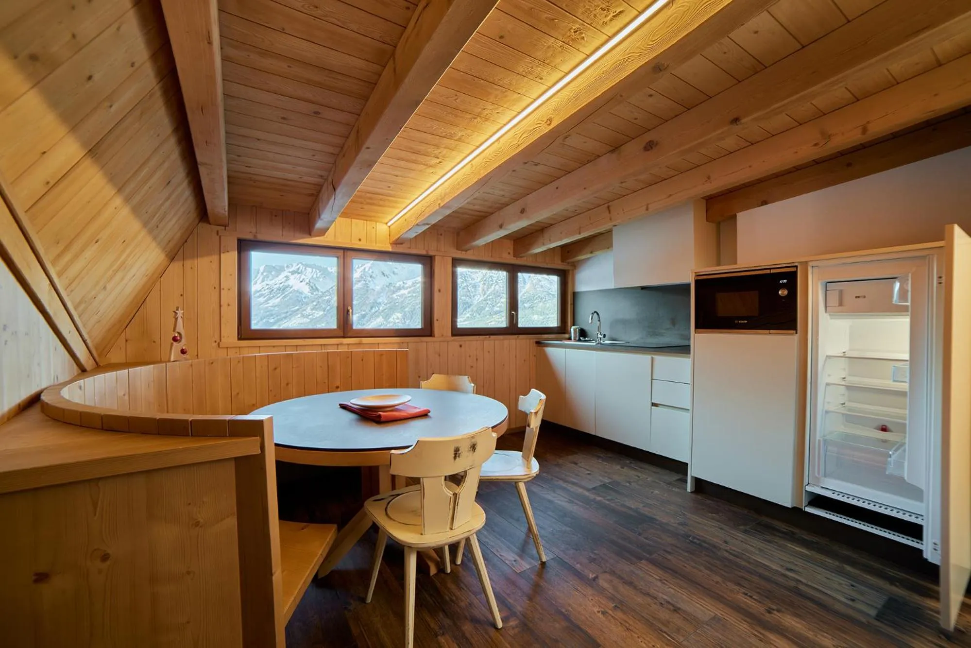 Kitchen or kitchenette in Hotel Vallechiara