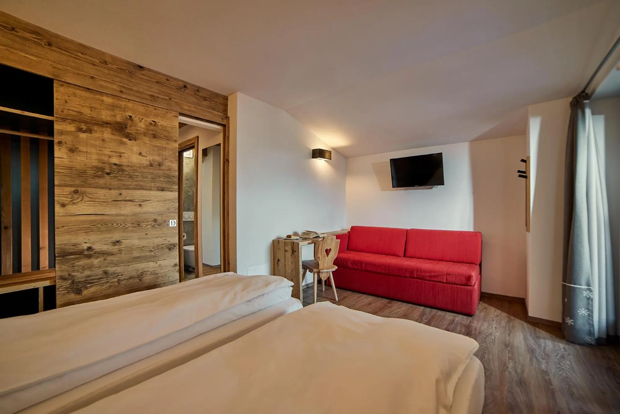 Bedroom, Bed in Hotel Vallechiara