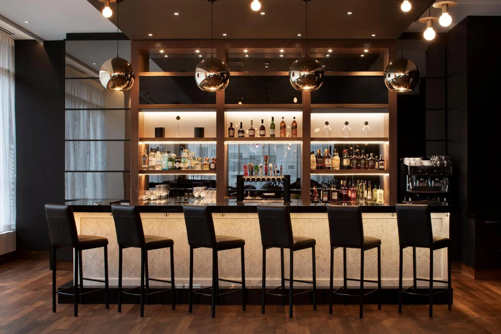 Lounge or bar in AC Hotel by Marriott Ottawa Downtown