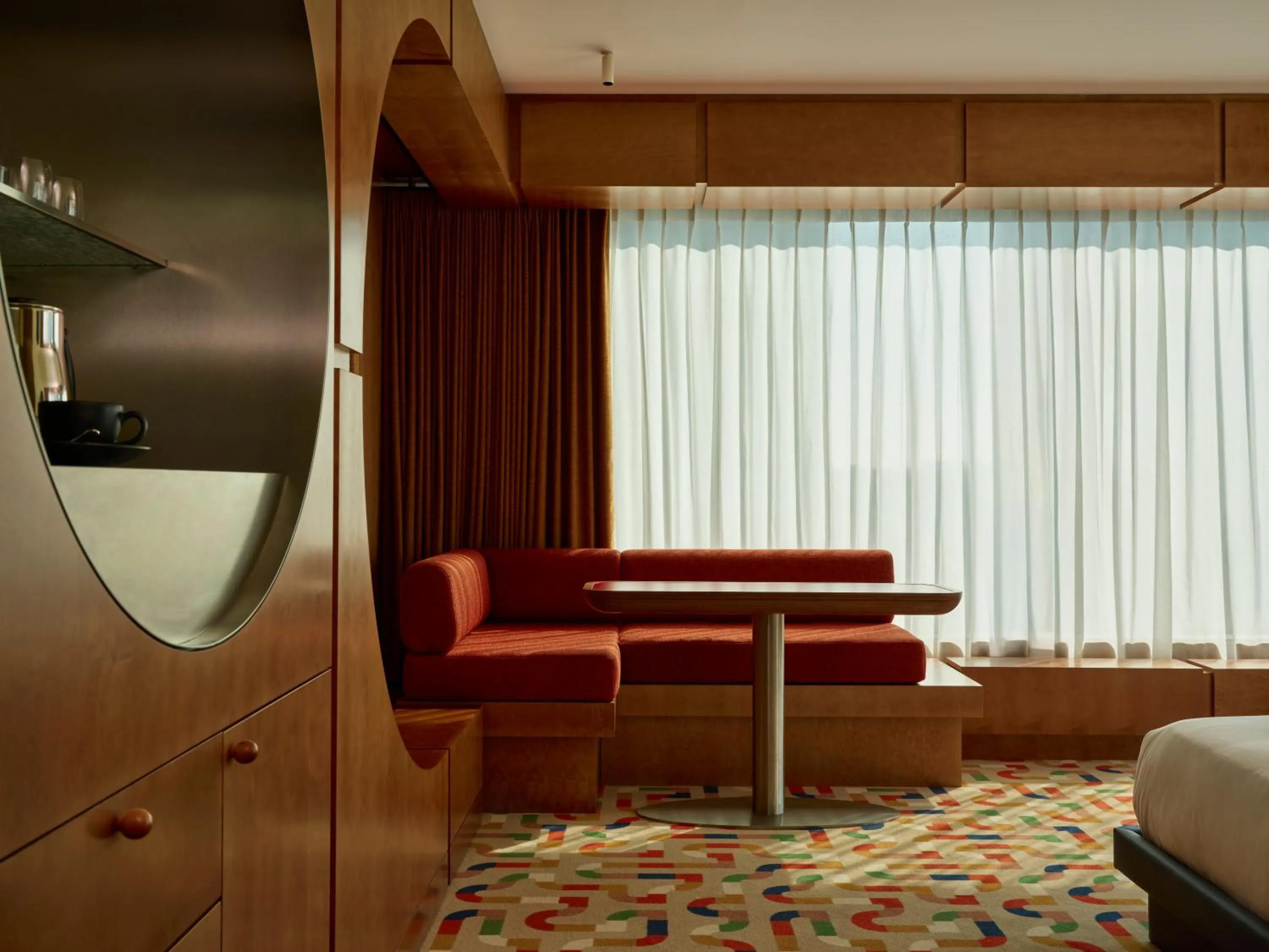 Seating area in The Standard, Brussels