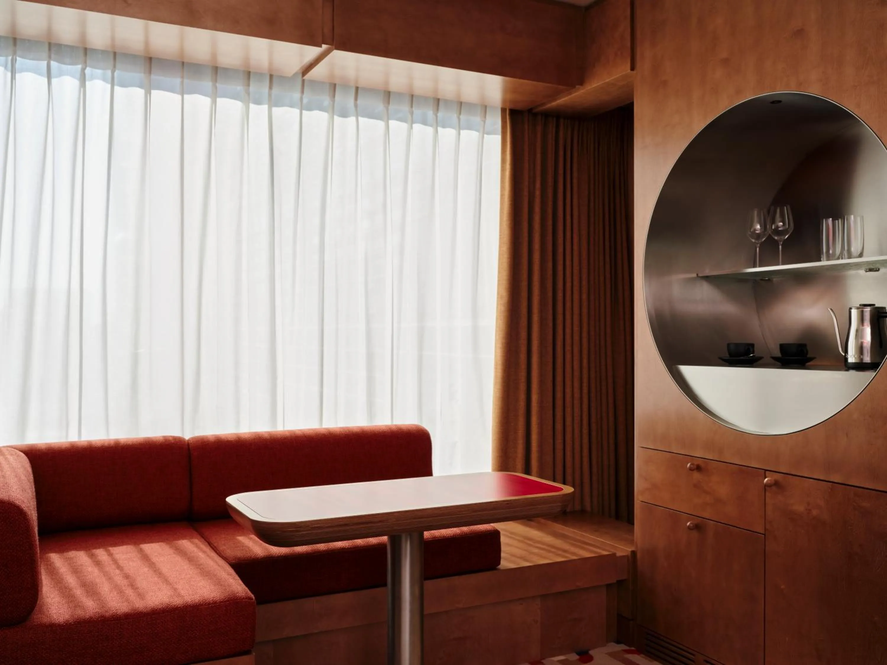 Seating area in The Standard, Brussels