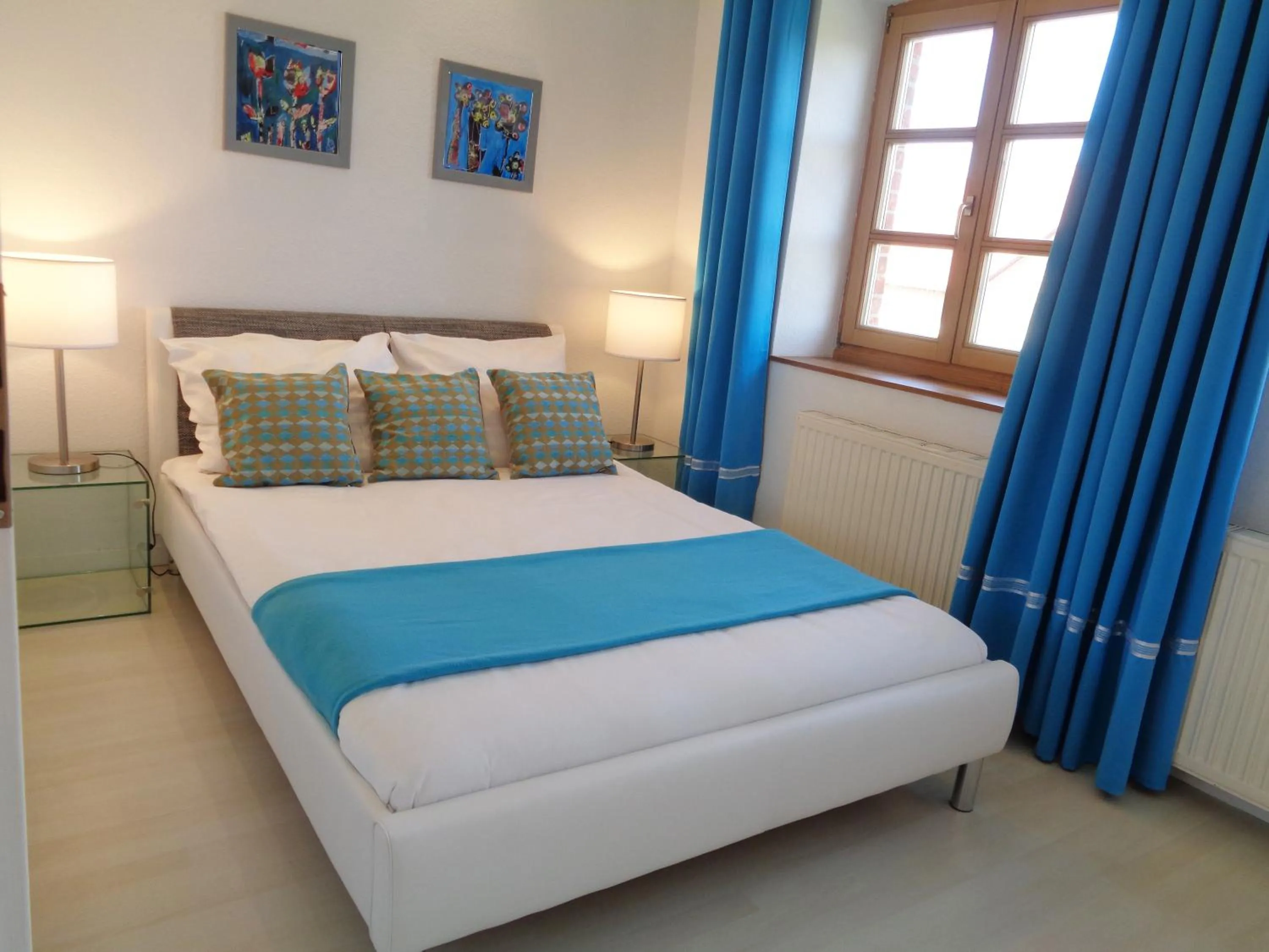 Bedroom, Bed in Hotel Apartment Puell