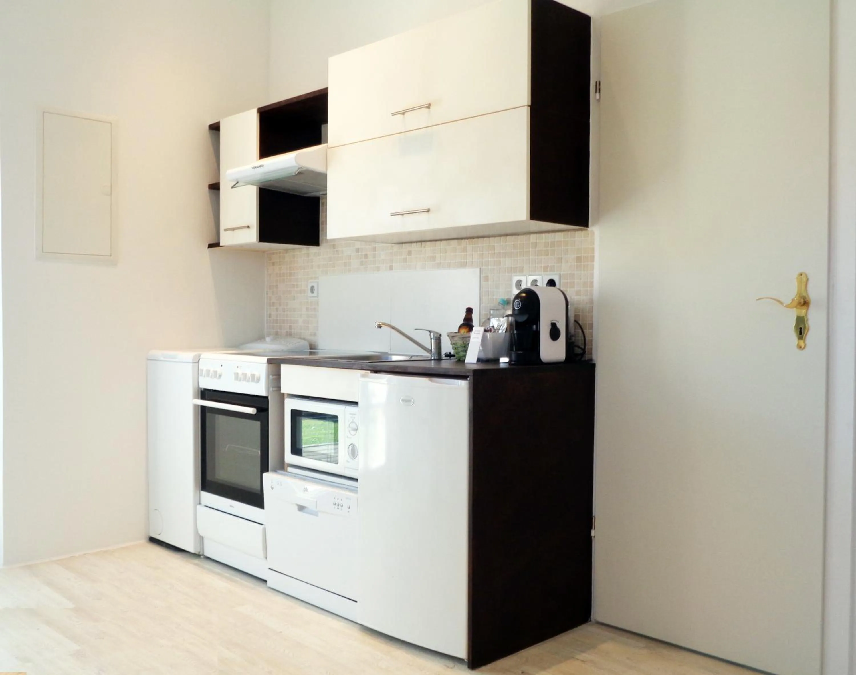 Kitchen or kitchenette in Hotel Apartment Puell