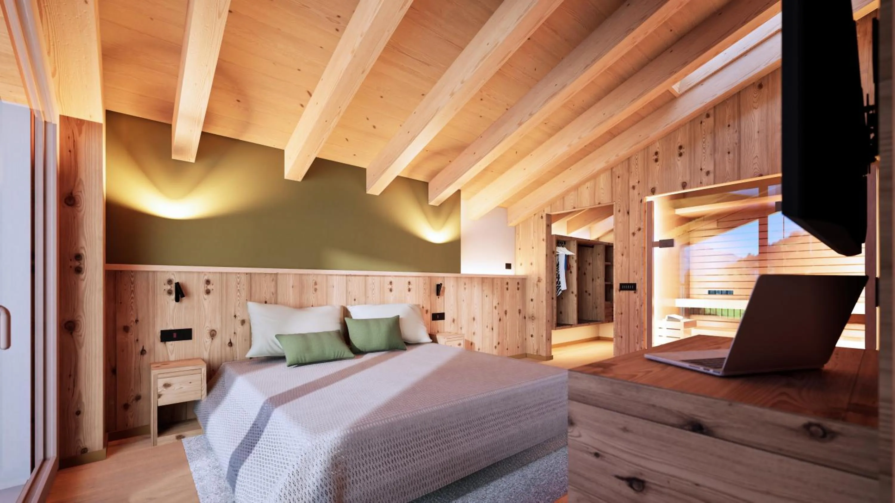 Bedroom, Bed in Funivia Bormio Active Hotel - Adults Only