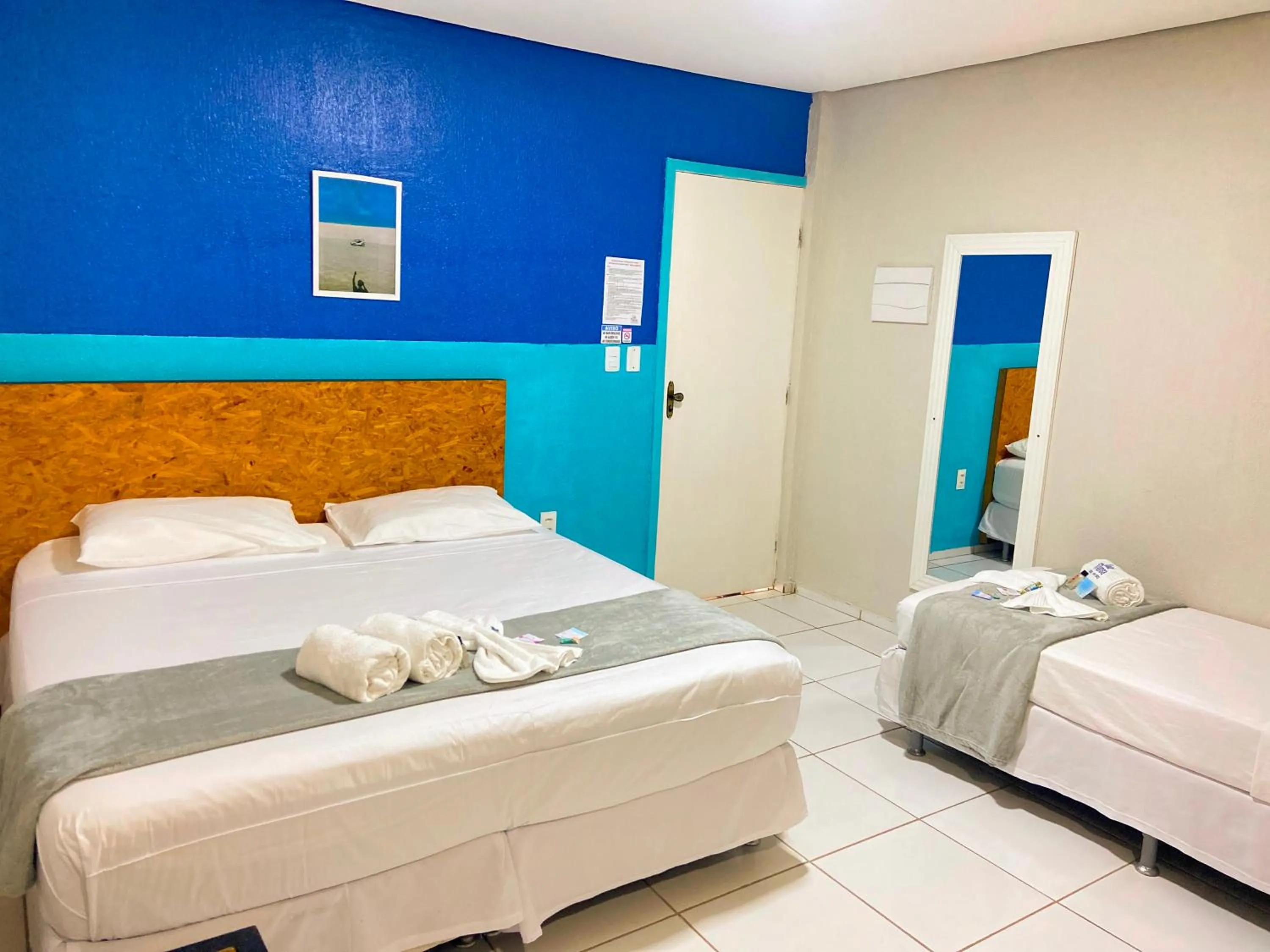 Bed in Pousada Vila Mansa Jeri