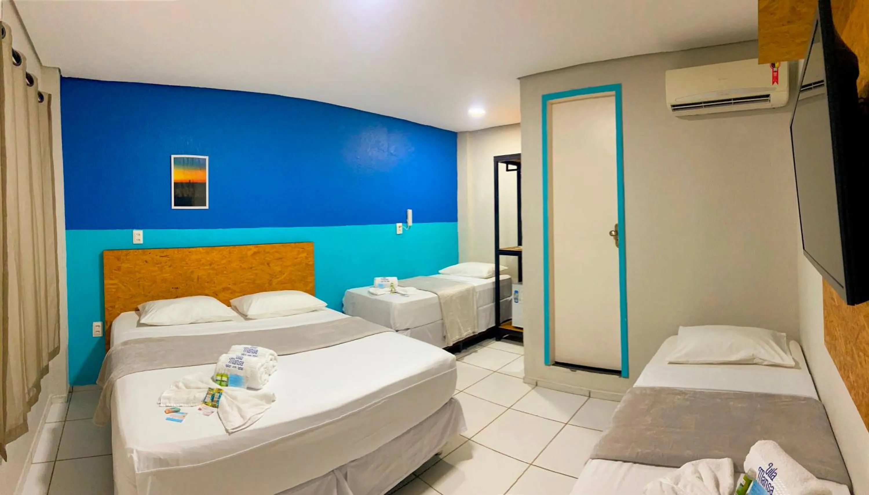 Bed in Pousada Vila Mansa Jeri