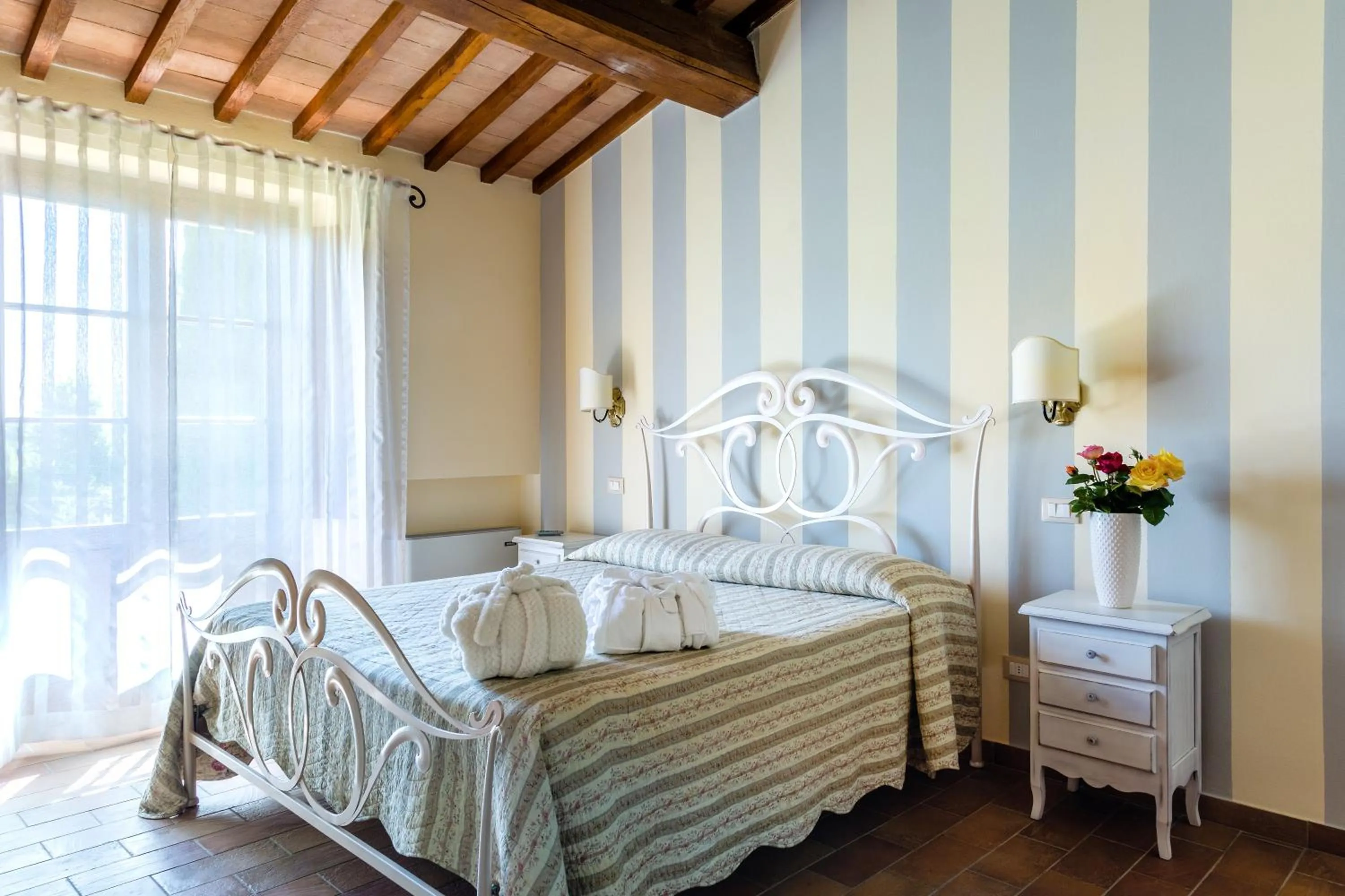 Bedroom, Bed in PanElios Borgo Vacanze