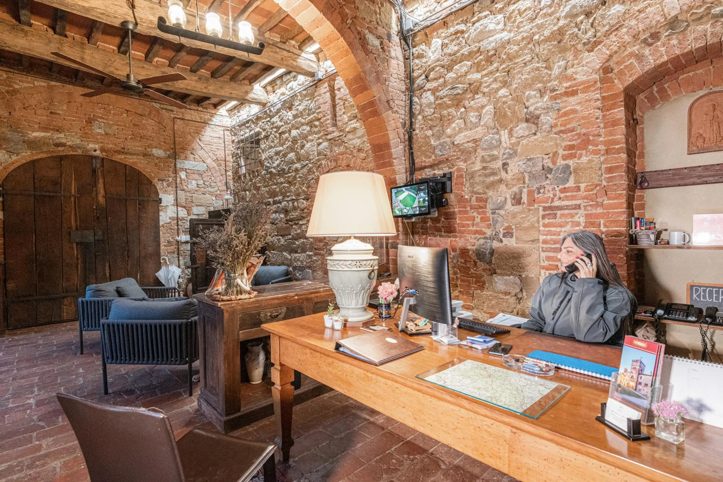 Lobby or reception in Abbadia Sicille Relais