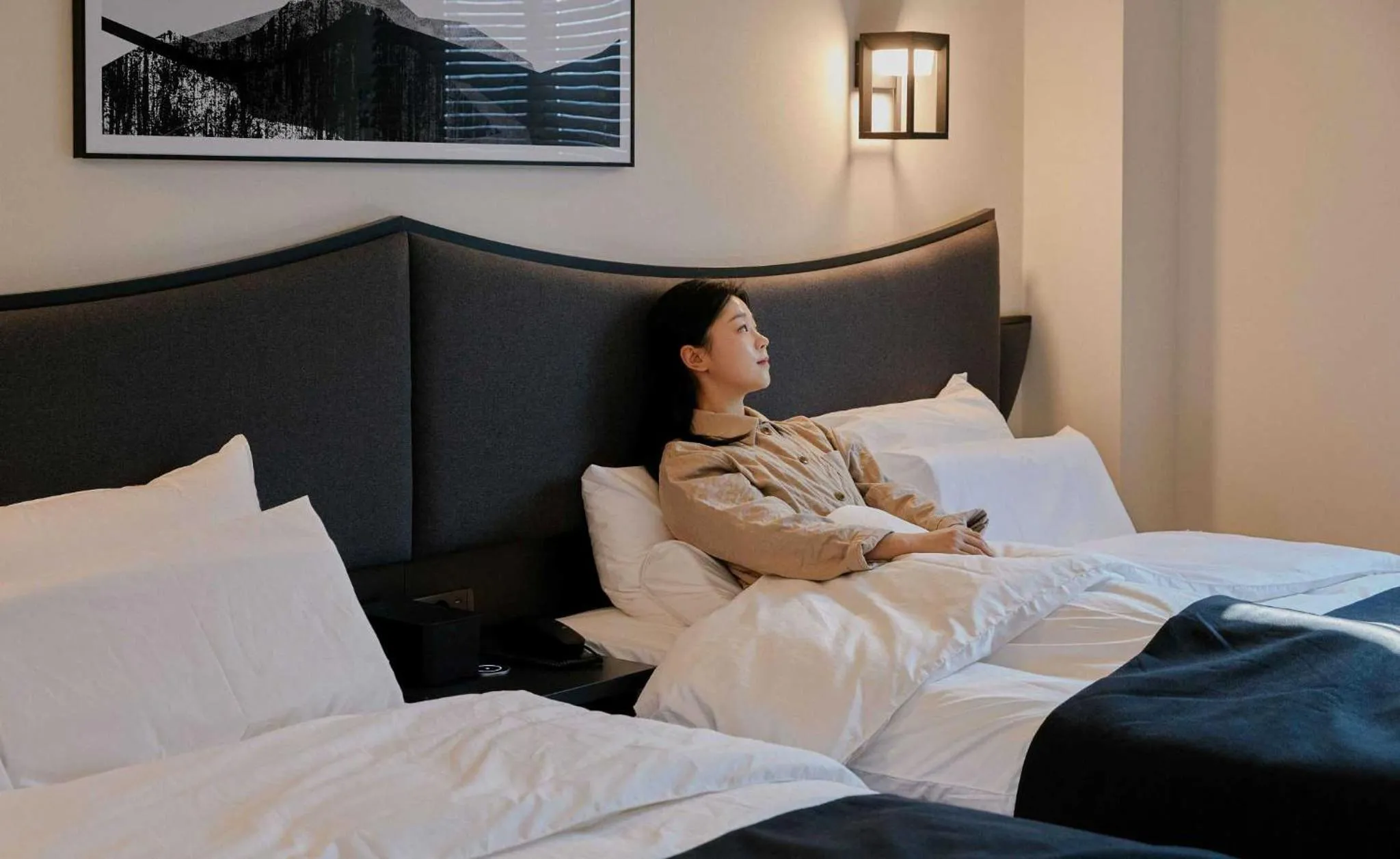 Bed in Aank Hotel and Spa Jongno Unni