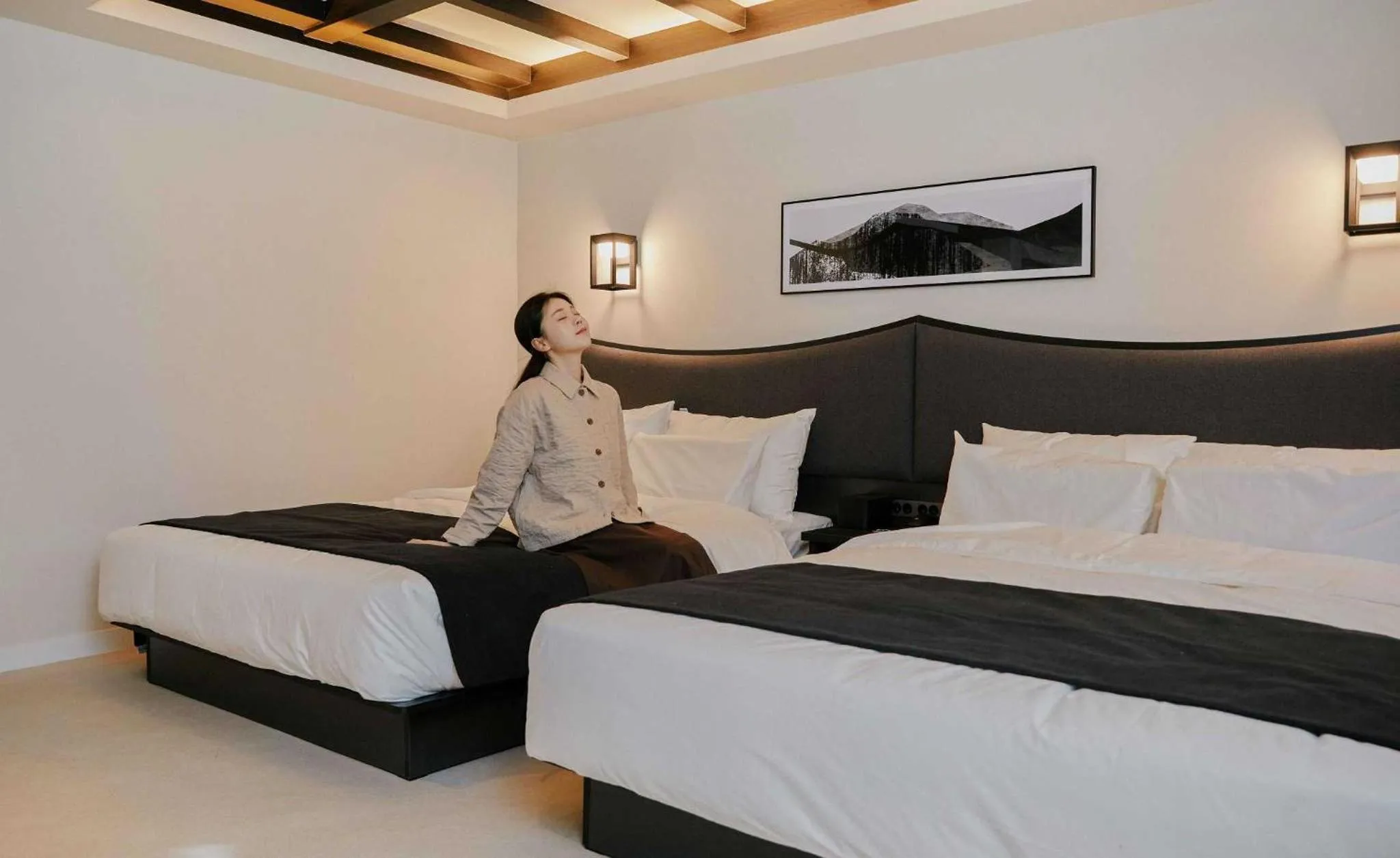 Bed in Anook Hotel and Spa Jongno Unni