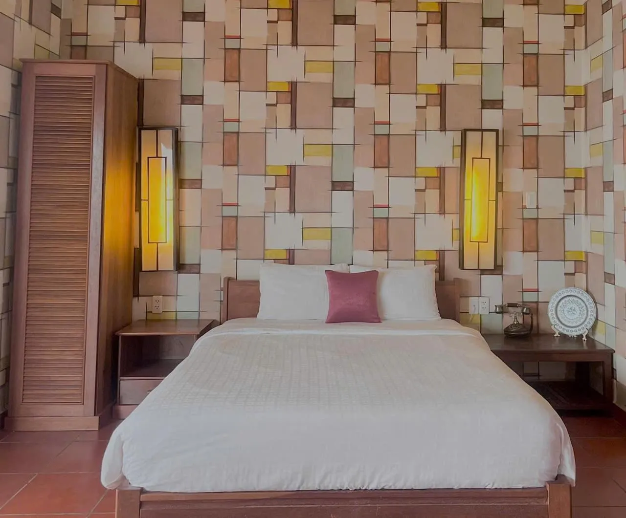 Bed in Melon Resort & Pickleball Club Mũi Né