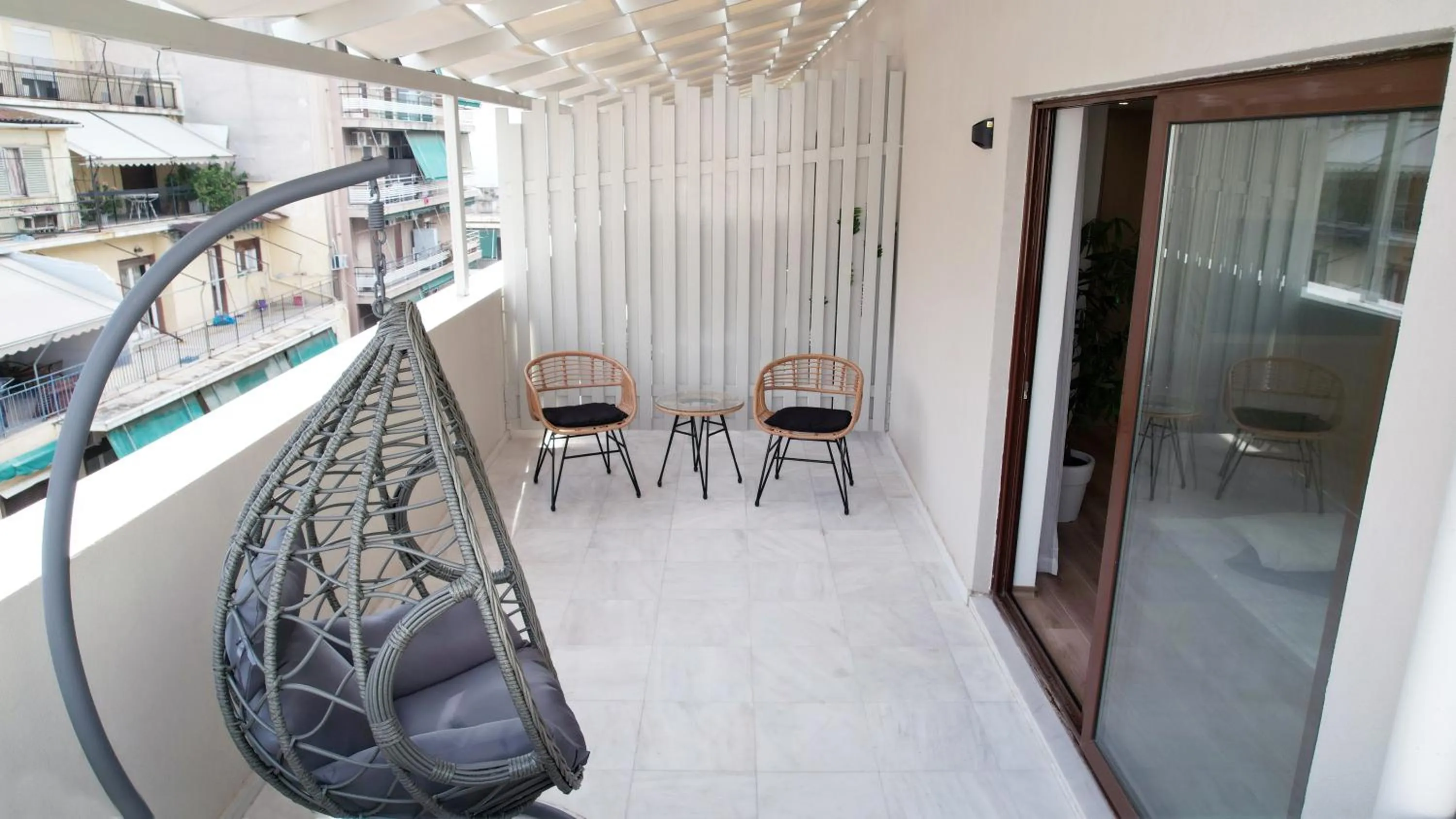 Balcony/Terrace in CC LUX Suites in Piraeus Port