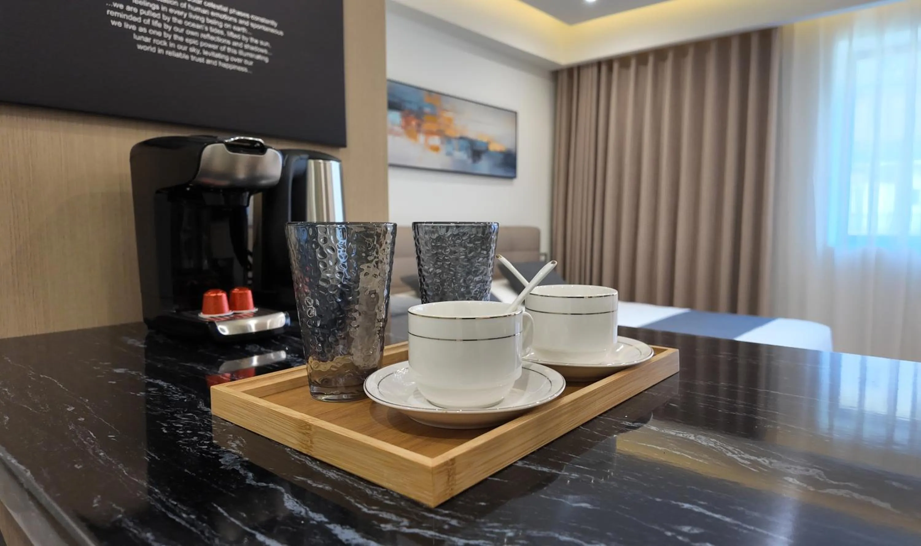 Coffee/tea facilities in CC LUX Suites in Piraeus Port