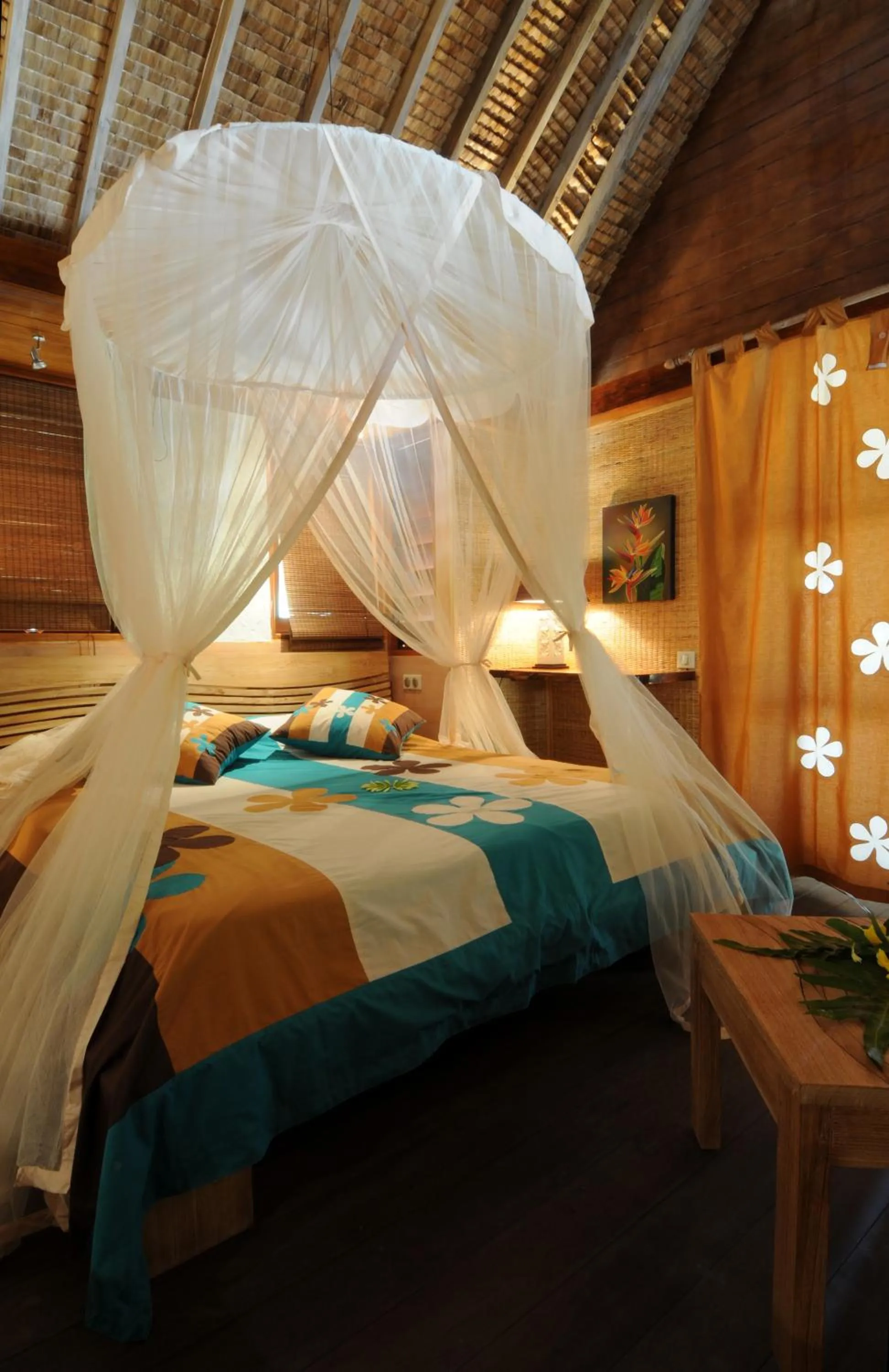 Bed in Green Lodge Moorea