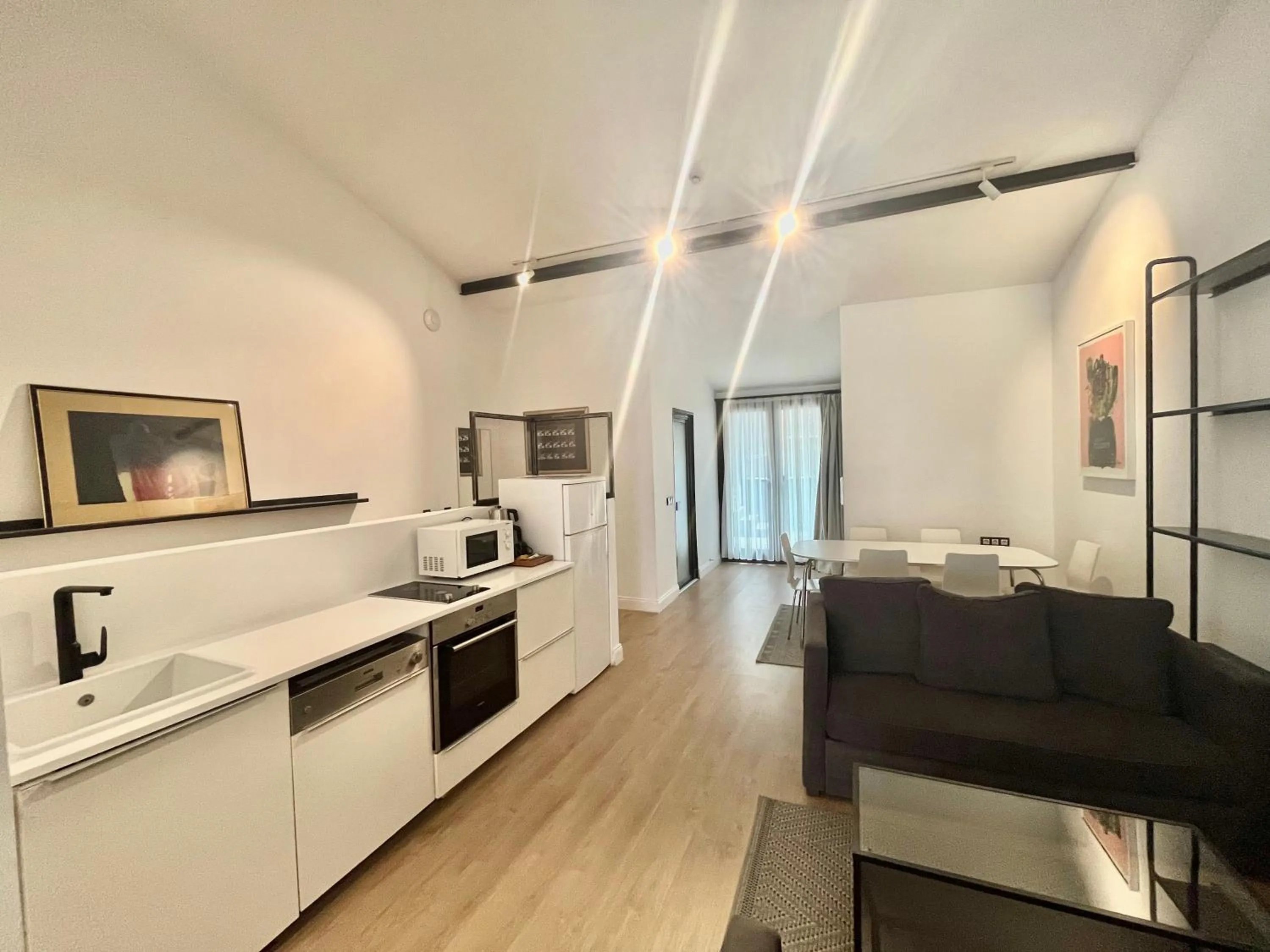 Kitchen or kitchenette in Fitas Oda Hotel