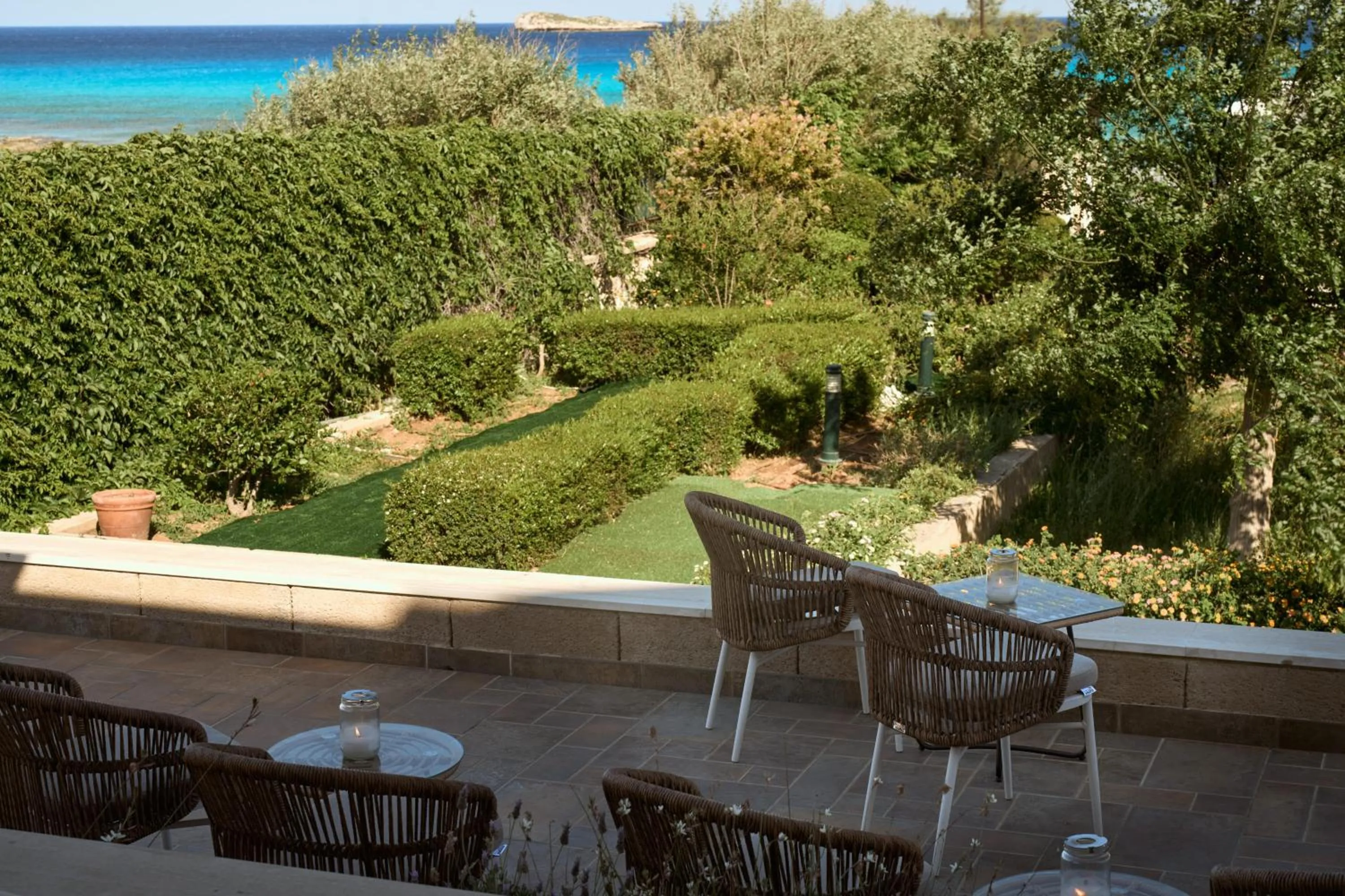 Balcony/Terrace in Lindian Dream Seaside Resort- Adults Only