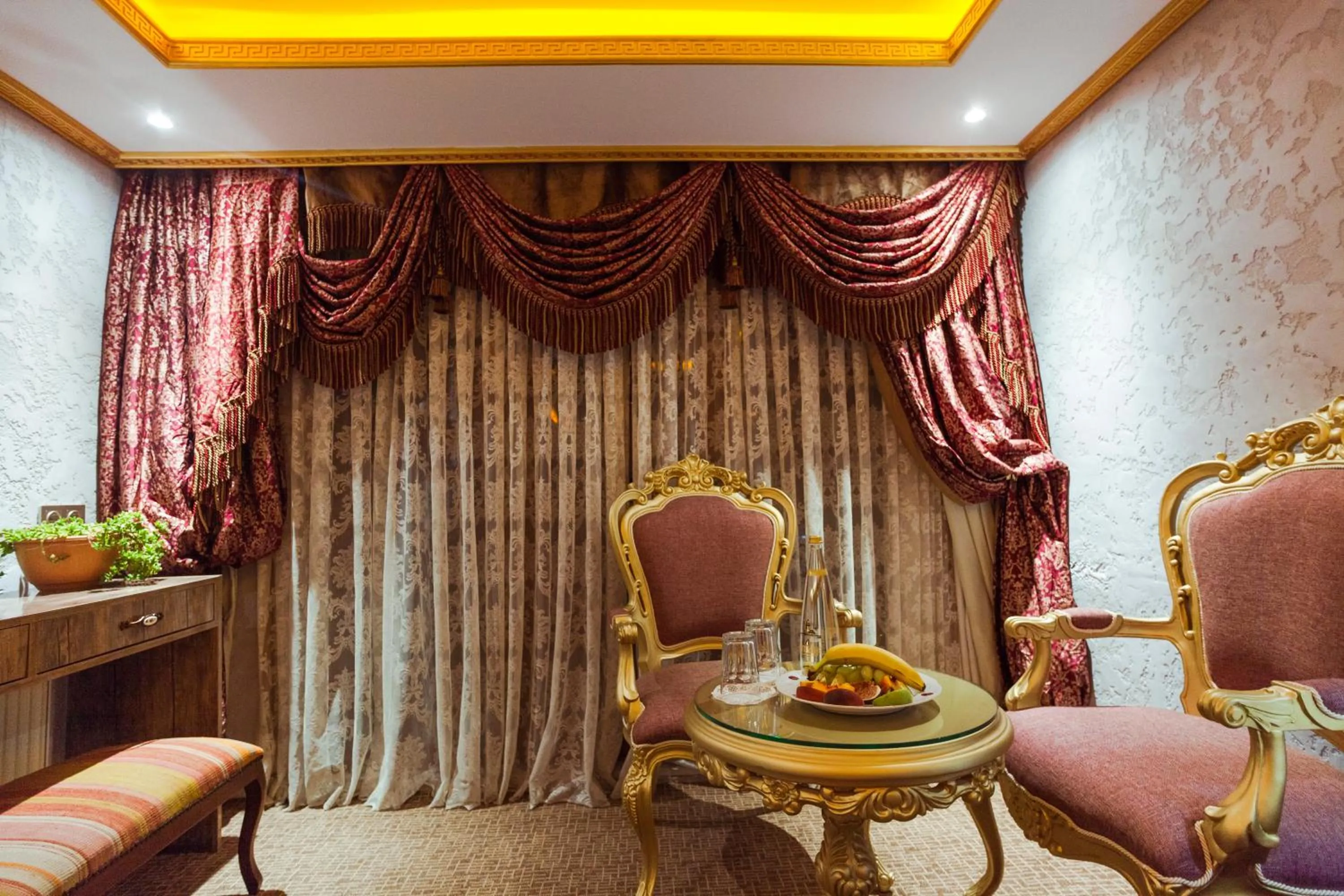 Seating area in Grand Ambiance Hotel