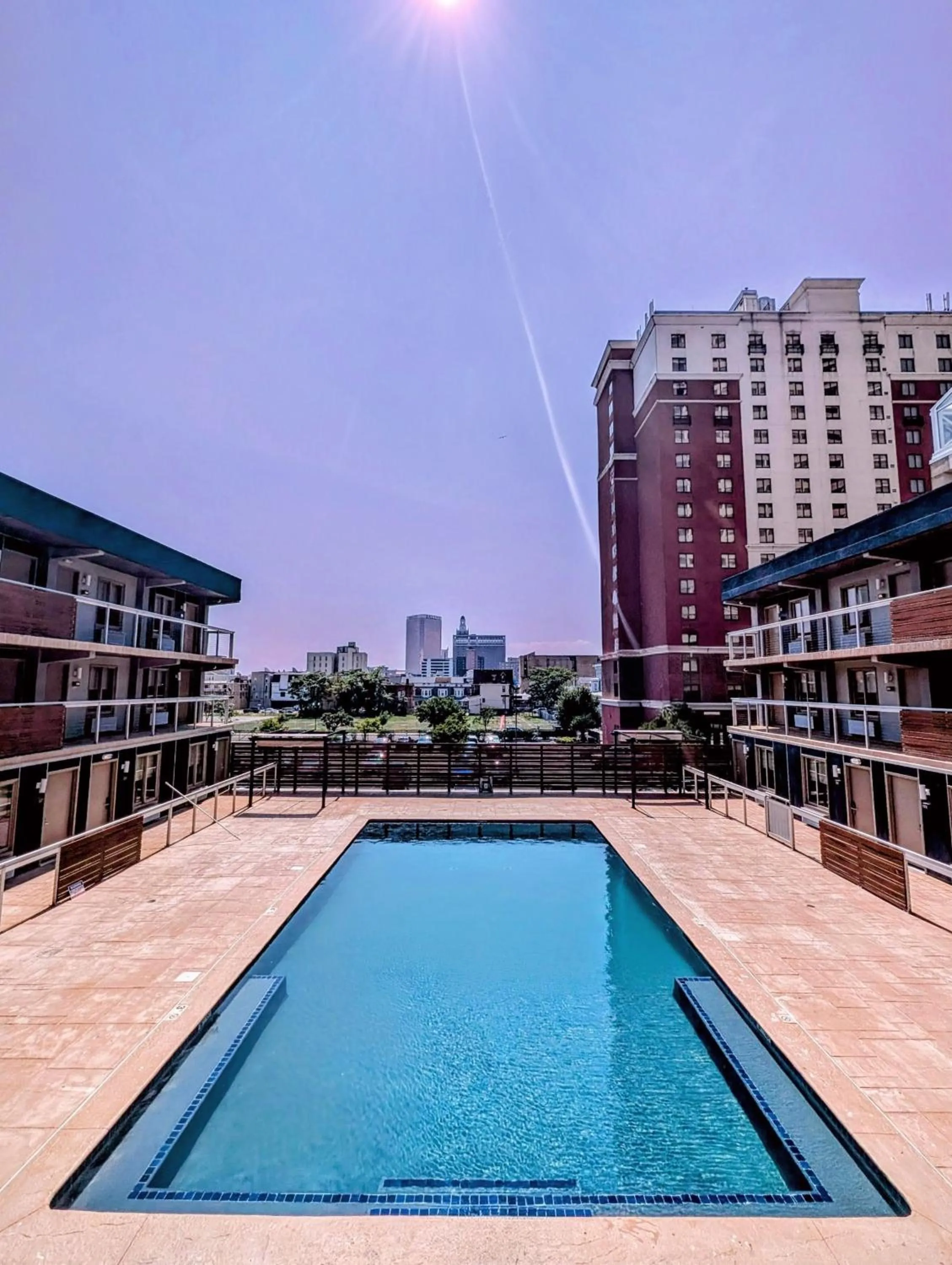 Pool view in SOHO Suites Atlantic City Beach Block